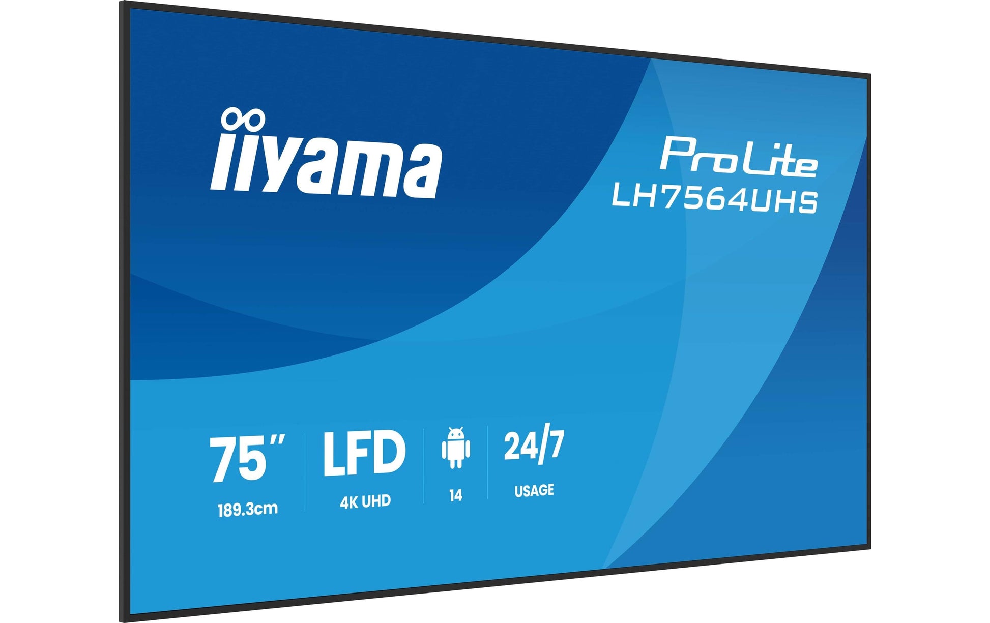 iiyama ProLite – Signage-Display, 75", Ultra HD 4K, 500 cd/m², VA