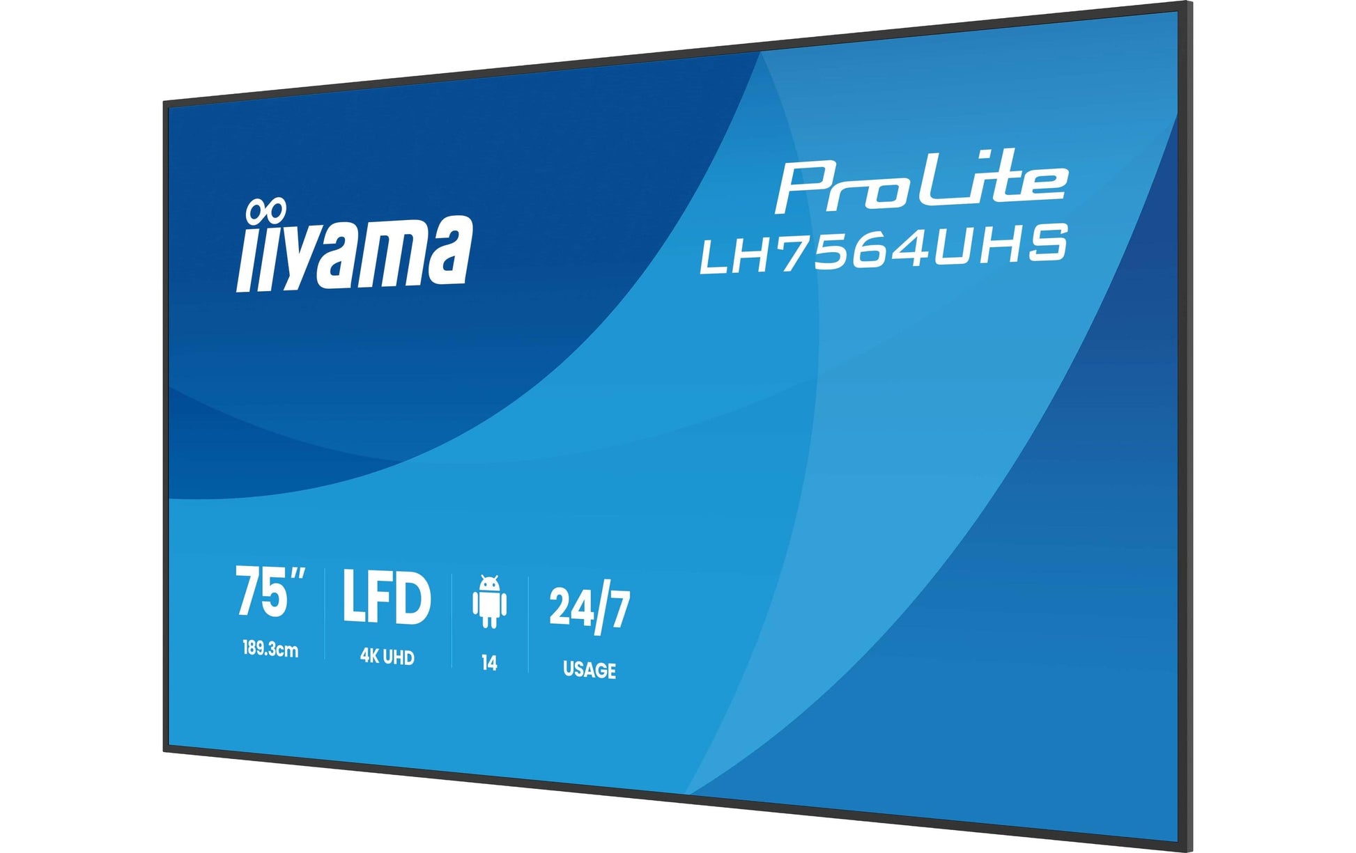 iiyama ProLite – Signage-Display, 75", Ultra HD 4K, 500 cd/m², VA