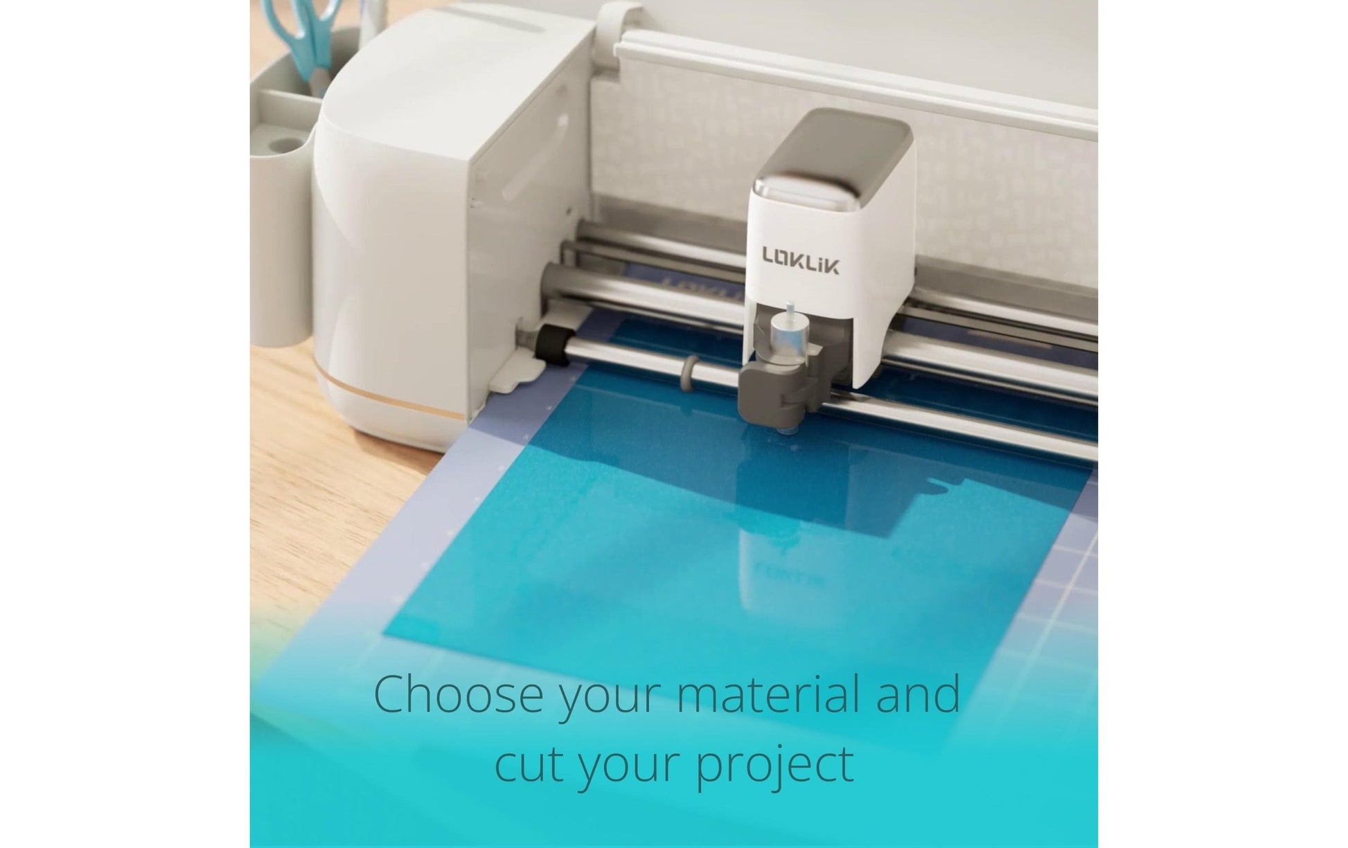 LOKLiK Schneideplotter iCraft – max. Breite 333 mm, Materialdicke 0,38 mm, weiss