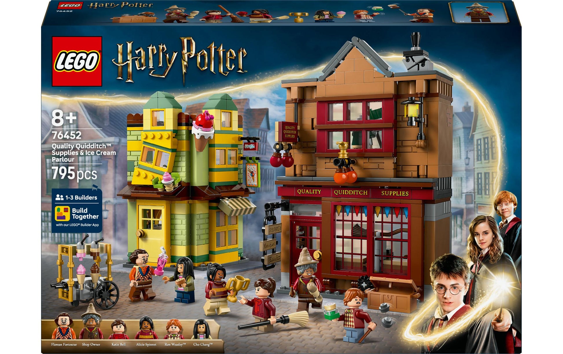 LEGO Harry Potter Bauset – Quidditch & Fortescues Eissalon – 795-teilig – 26,2×7,1×38,2 cm – ab 8 J.