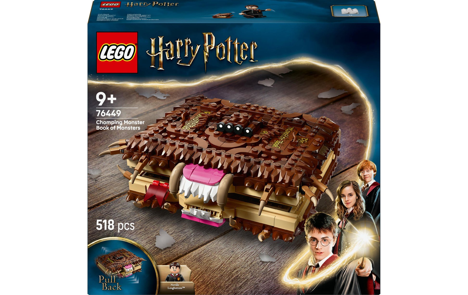 LEGO 3D Puzzle Beissendes Monsterbuch – Wizarding World – 518 Teile – 26,2 × 7,6 × 28,2 cm – ab 9 Jahren