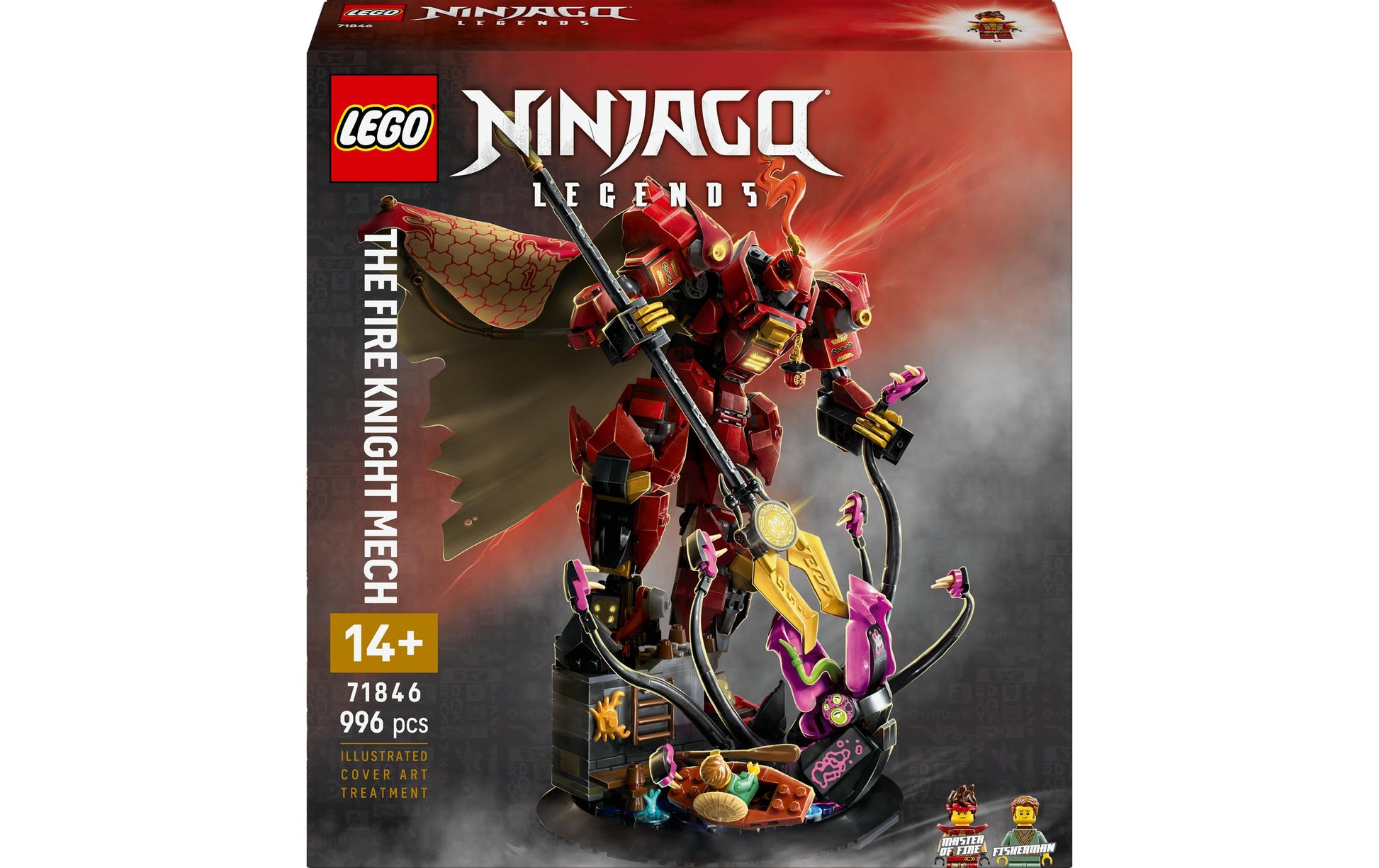 LEGO Der Feuerritter-Mech 3D-Puzzle – Ninjago – 996 Teile – 37,8 × 9,4 × 35,4 cm – ab 14 J.