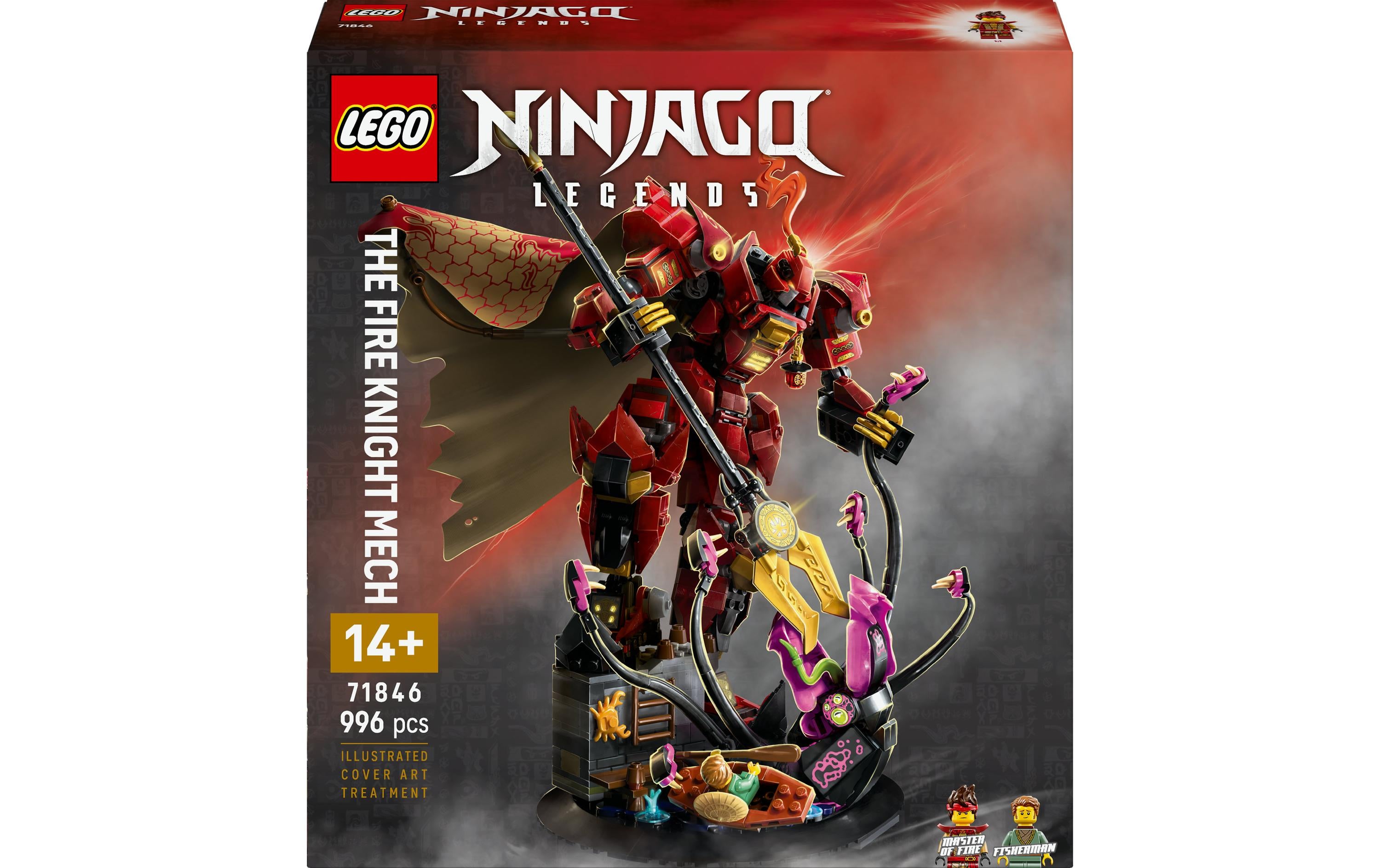 LEGO Der Feuerritter-Mech 3D-Puzzle – Ninjago – 996 Teile – 37,8 × 9,4 × 35,4 cm – ab 14 J.
