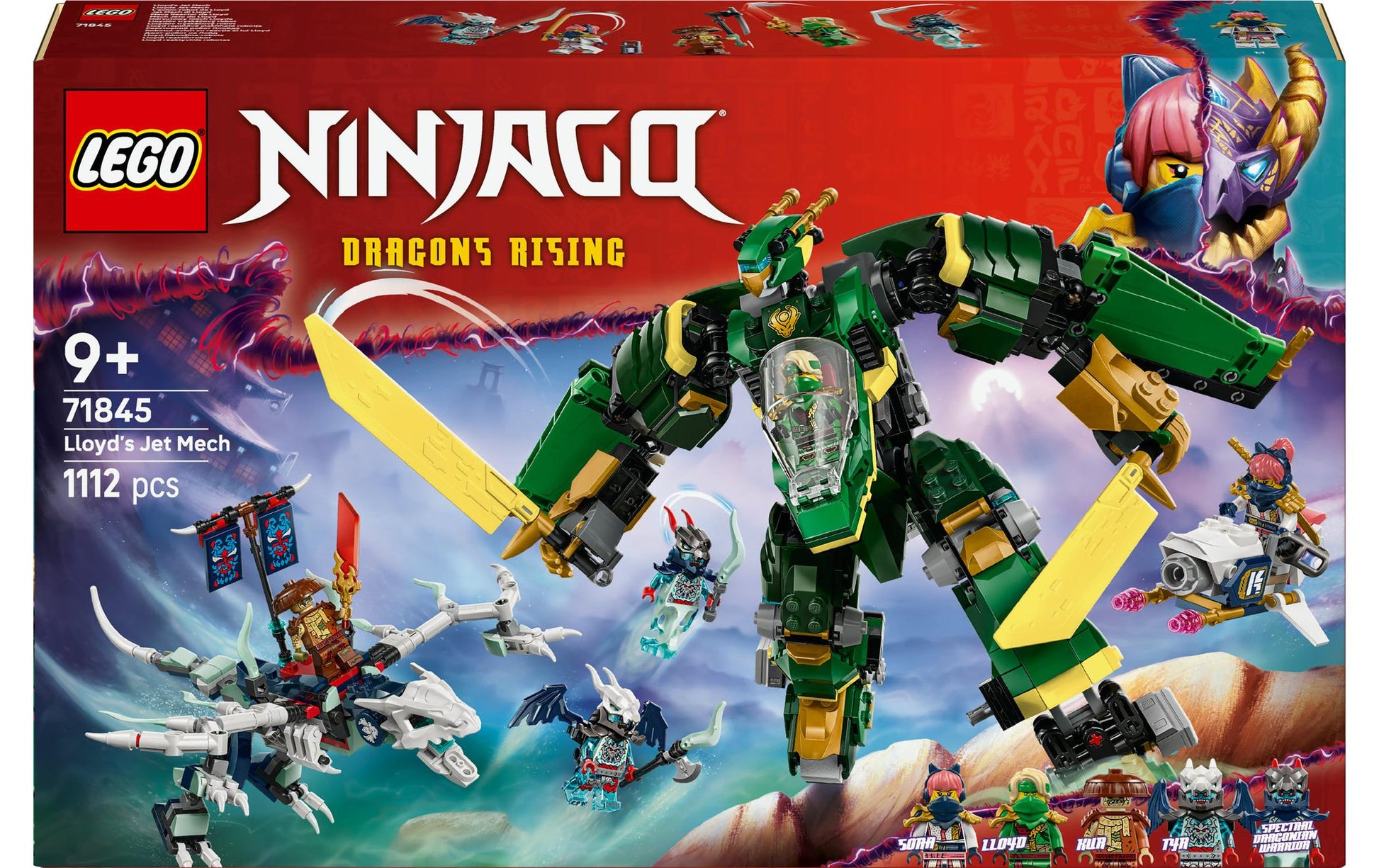 LEGO Lloyds Jet-Mech 3D Puzzle – Ninjago – 1112 Teile – 28,2 × 7,2 × 45,6 cm – ab 9 Jahren