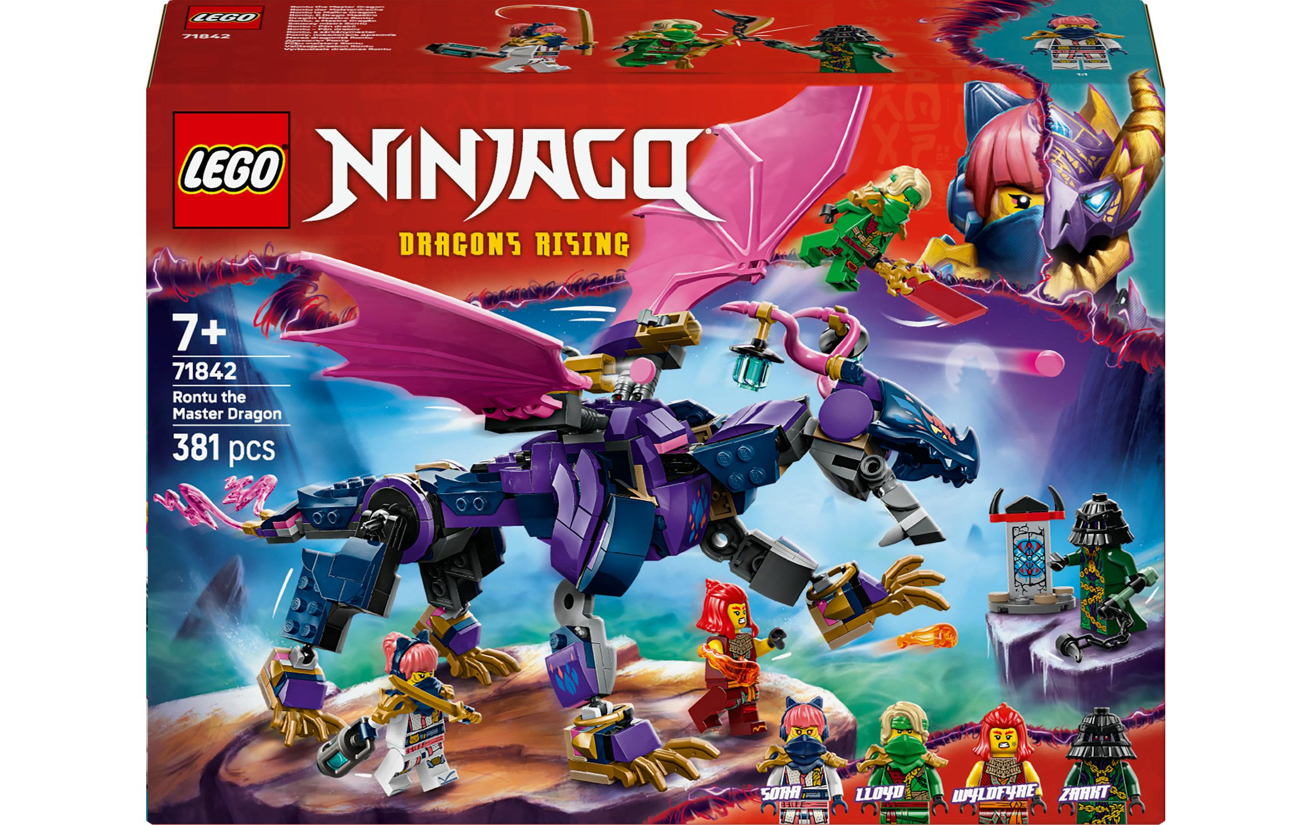 LEGO NINJAGO Rontu der Meisterdrache – 381-teilig – 19,1×7,2×26,2 cm – ab 7 J.