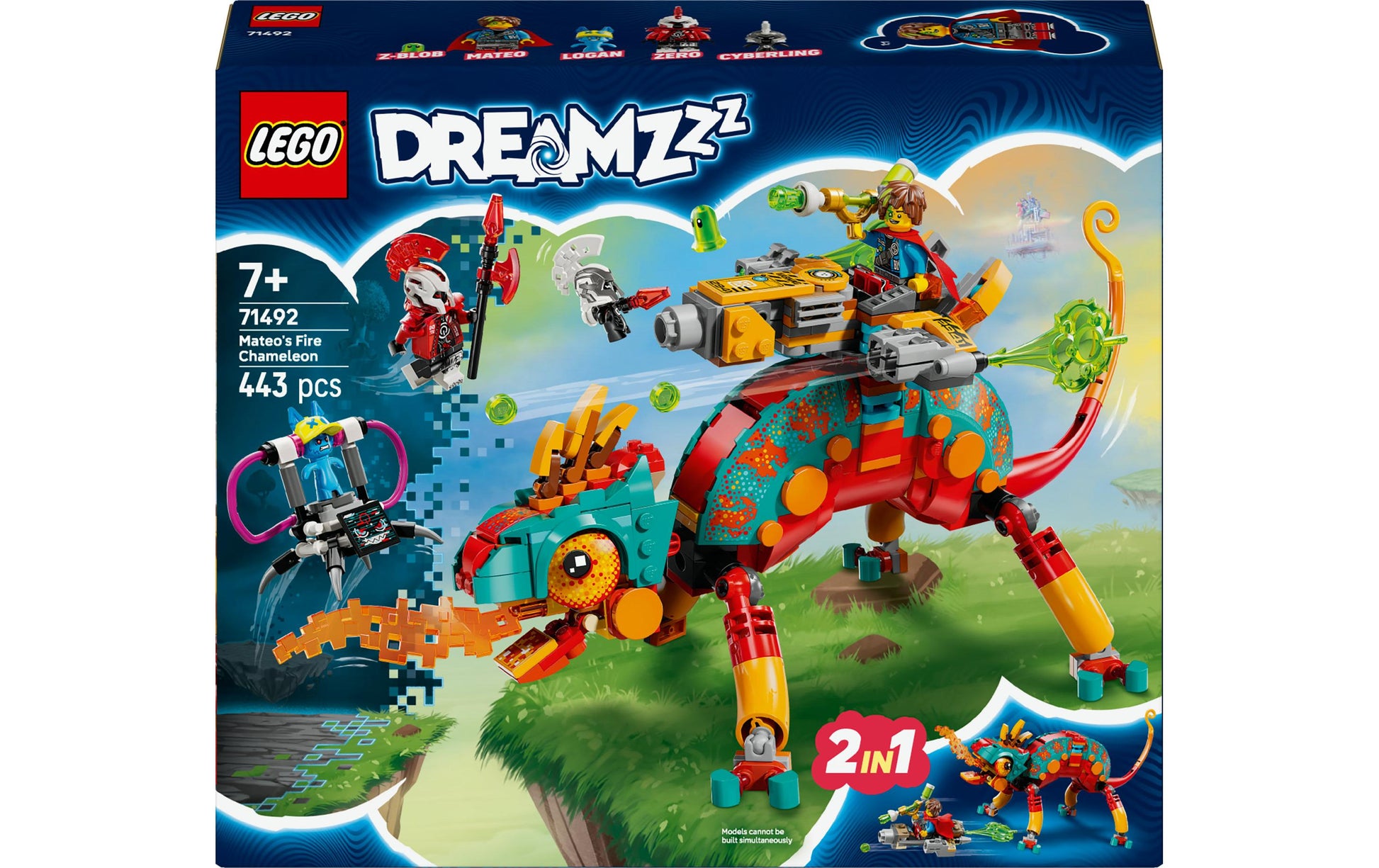 LEGO 3D Puzzle Mateos Feuer-Chamäleon – 443 Teile – 22,2 × 6,2 × 26,2 cm – ab 7 J.