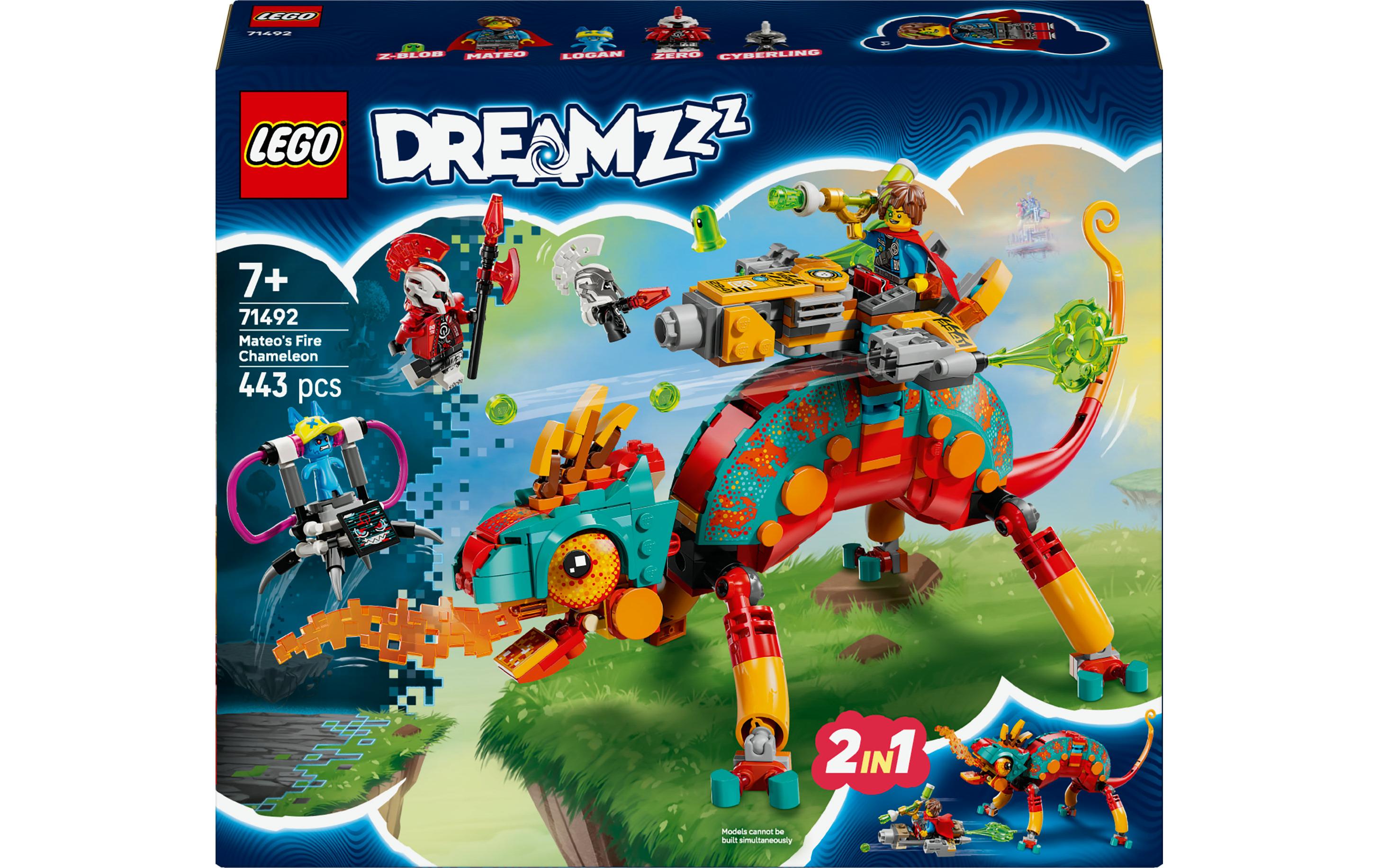LEGO 3D Puzzle Mateos Feuer-Chamäleon – 443 Teile – 22,2 × 6,2 × 26,2 cm – ab 7 J.