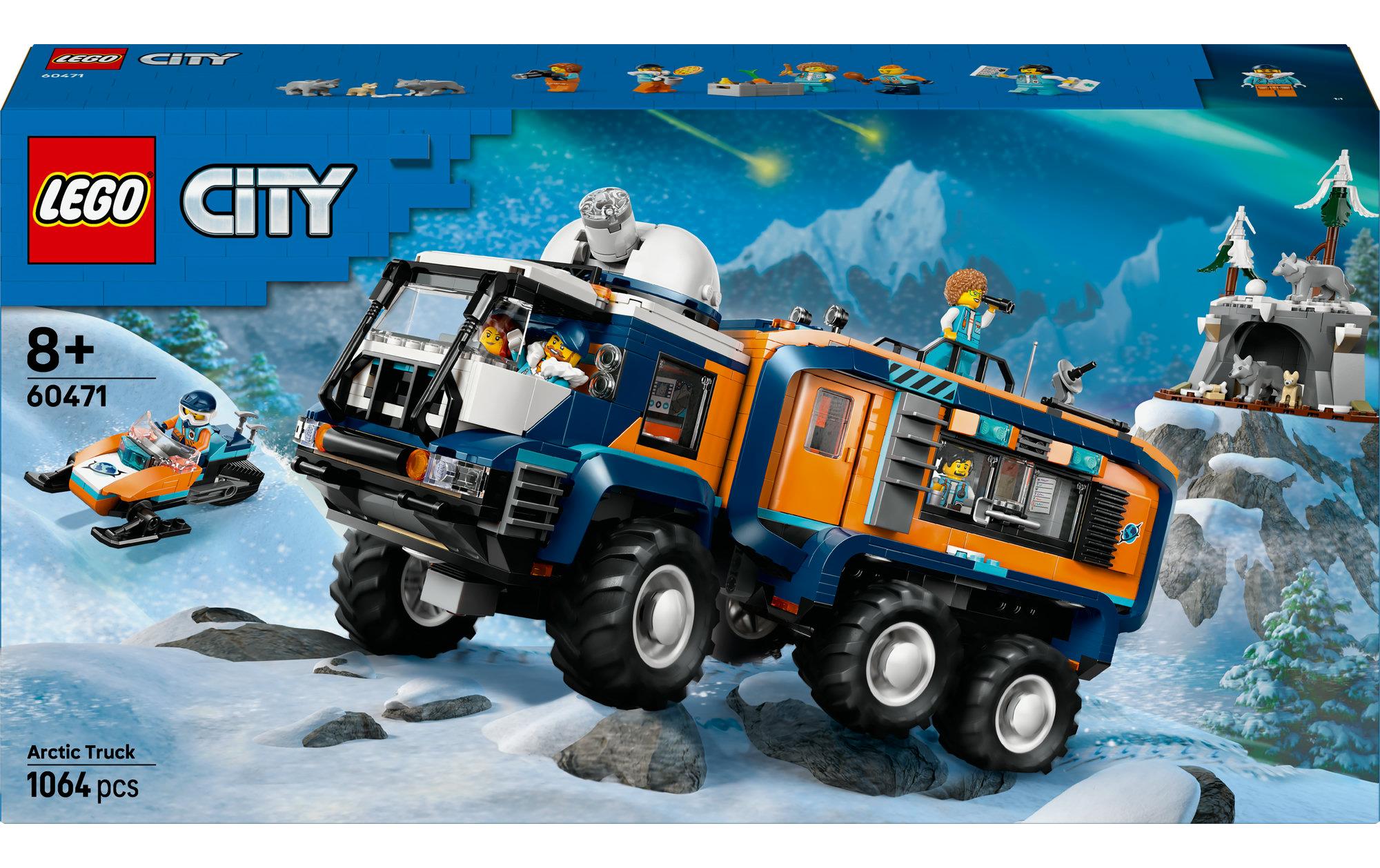 LEGO Arktis-Truck-Set mit Labor – City – 1064-teilig – 28,2×9,1×54 cm – ab 8 Jahren