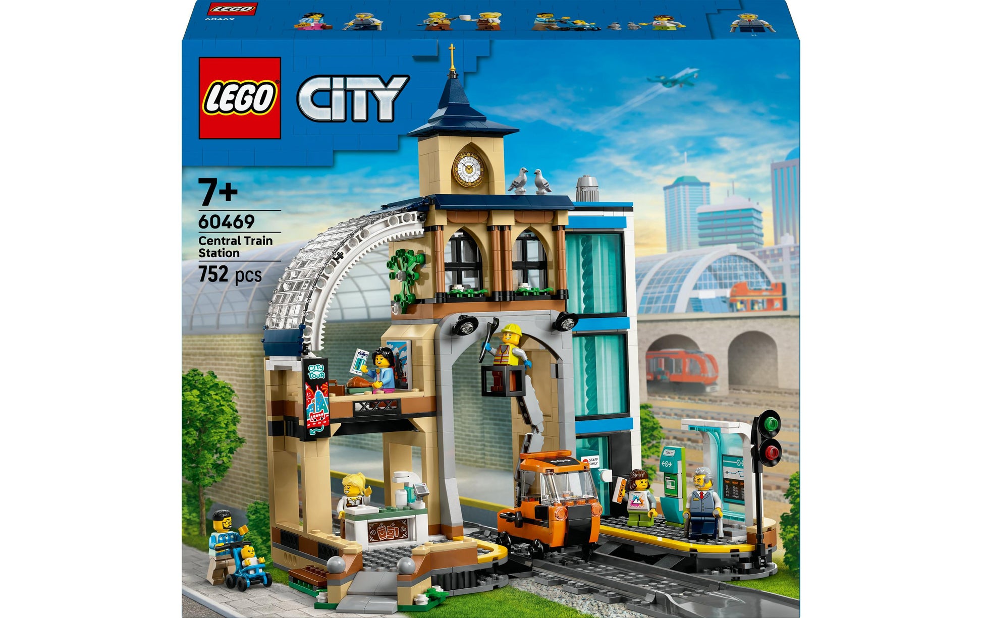 LEGO Hauptbahnhof – City – 752-teilig – 35,4 × 9,4 × 37,8 cm – ab 7 J.