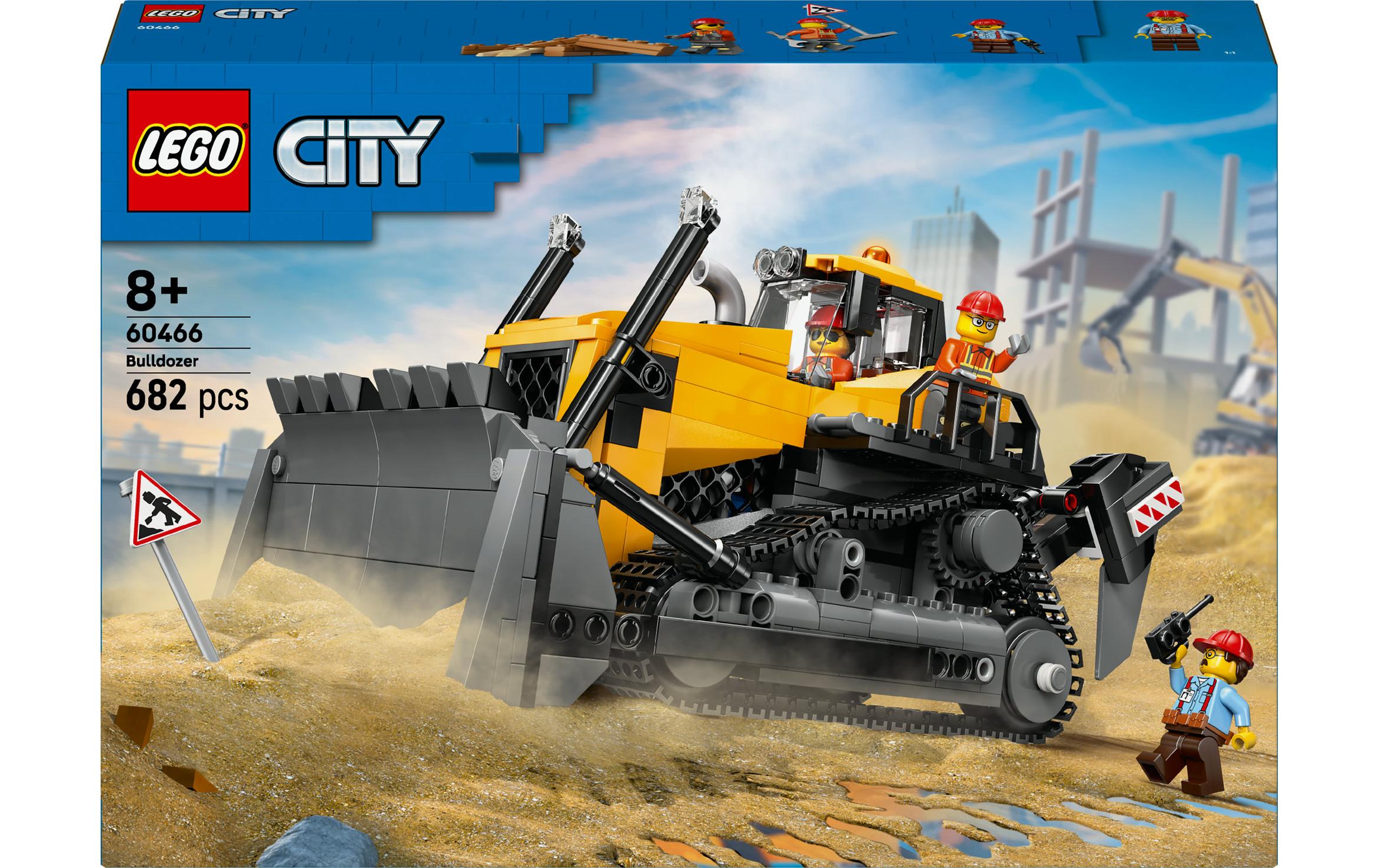 LEGO City Bulldozer mit Frontlader – 682-teilig – 26,2 × 7,1 × 38,2 cm – ab 8 J.