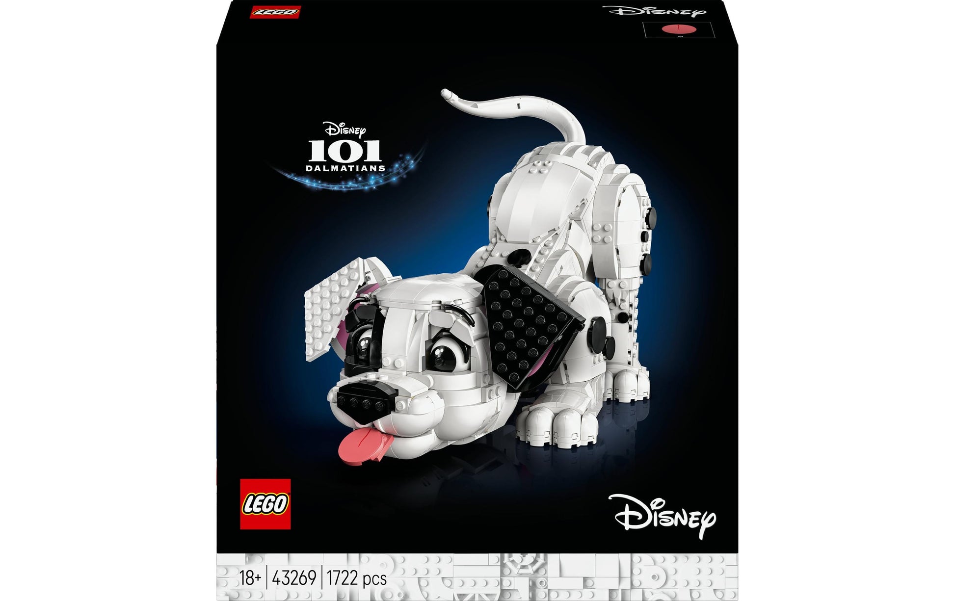 LEGO 3D Puzzle Disney 101 Dalmatiner Welpe – 1722 Teile – 37,8×11,8×35,4 cm – ab 18 J.