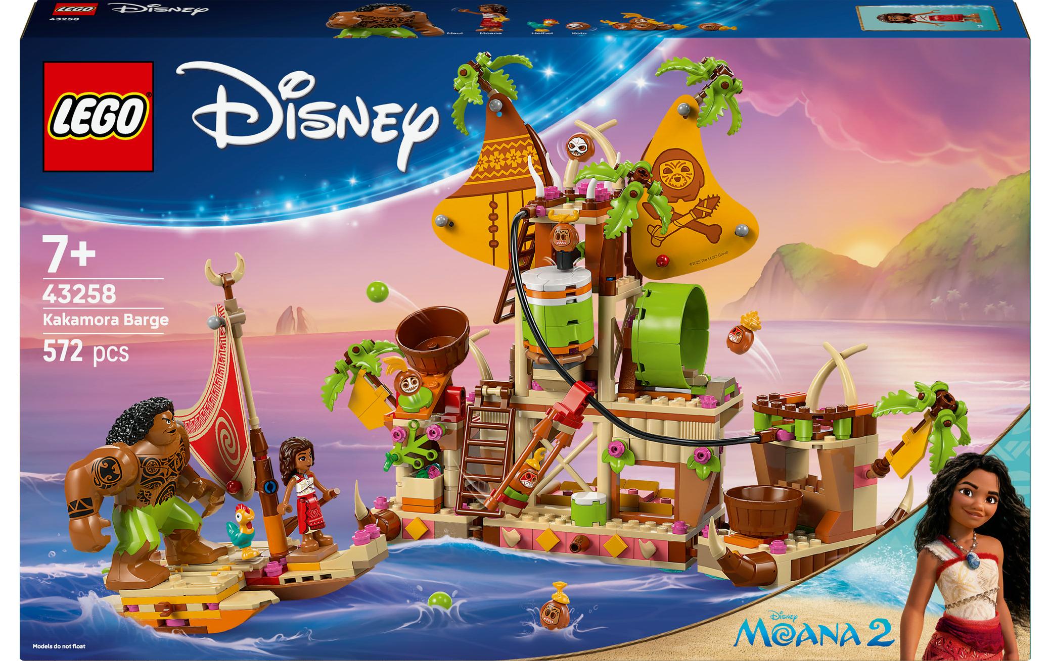 LEGO Kakamora-Barke 43258 Bauset – Disney Princess – 572-teilig – 28,2 × 6,1 × 45,6 cm – ab 7 J.