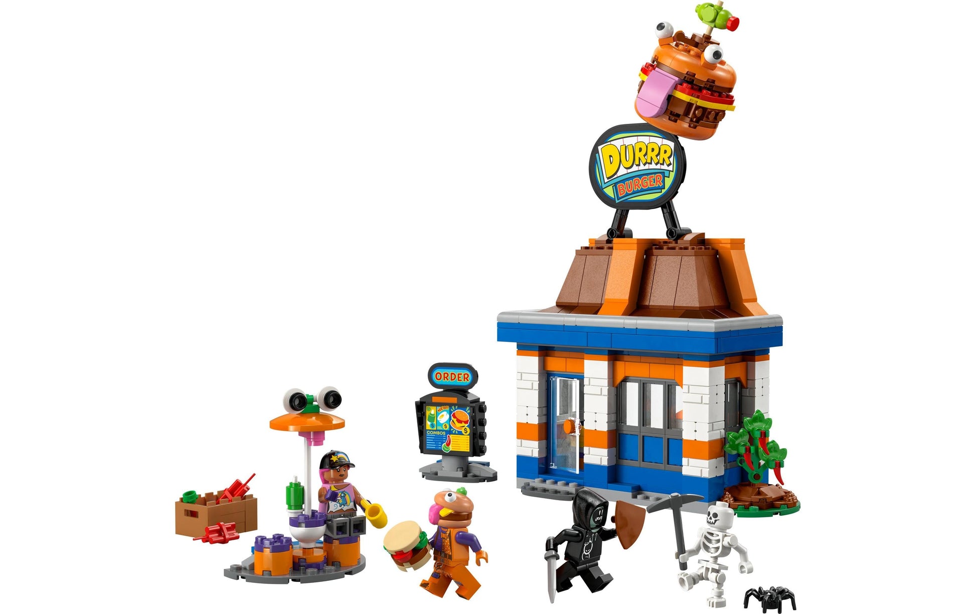 LEGO Durrr Burger Restaurant 3D Puzzle – Fortnite – 546 Teile – 28,2×26,2×7,6 cm – ab 10 J.