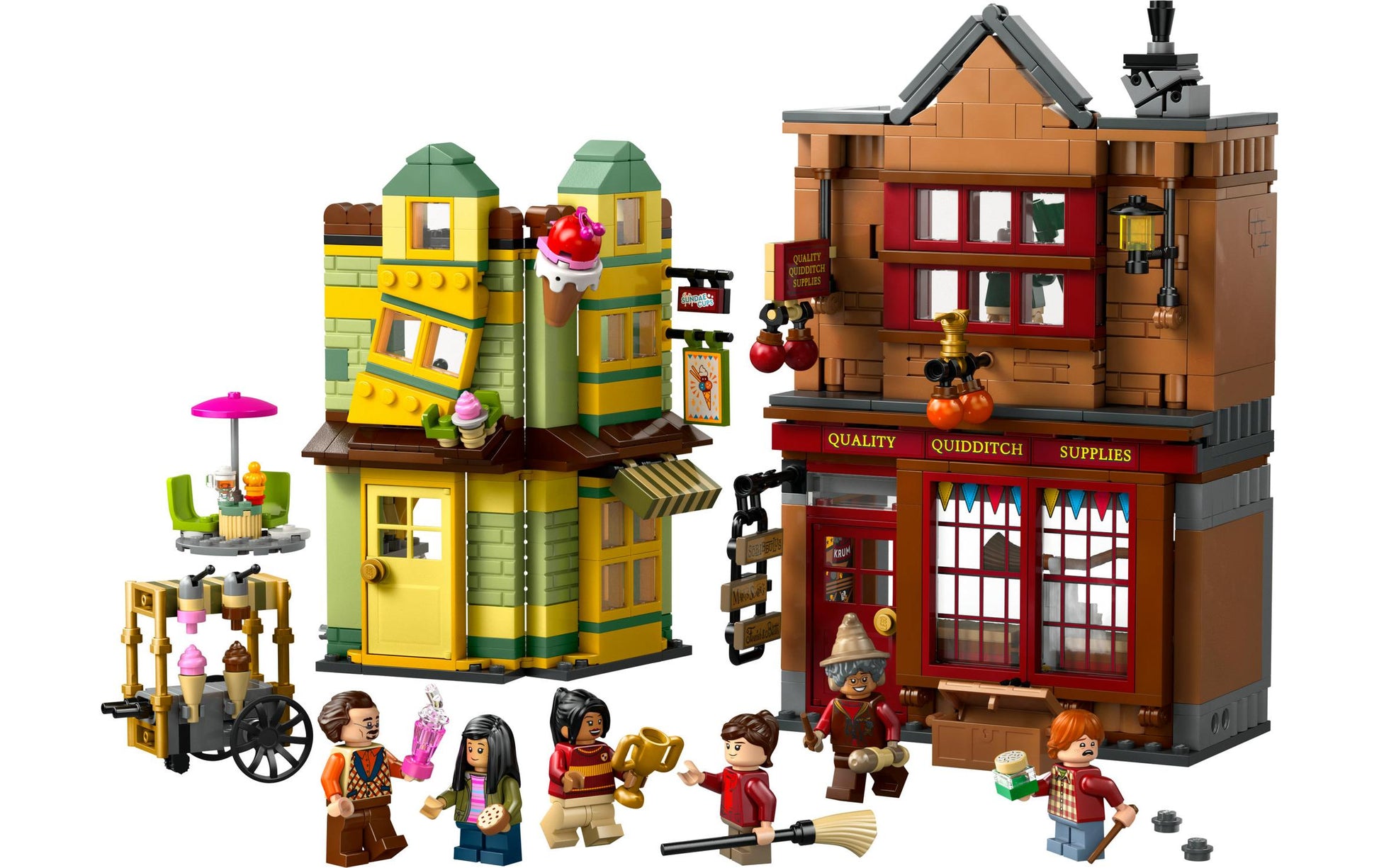 LEGO Harry Potter Bauset – Quidditch & Fortescues Eissalon – 795-teilig – 26,2×7,1×38,2 cm – ab 8 J.
