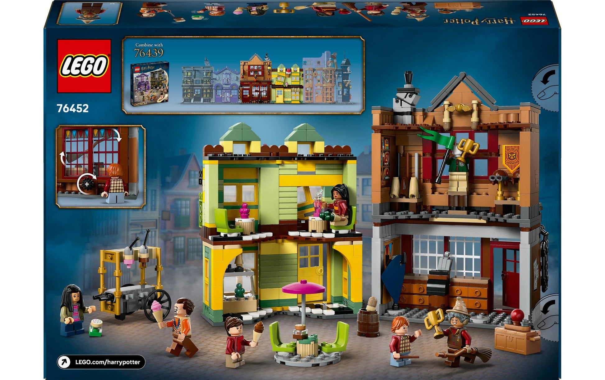 LEGO Harry Potter Bauset – Quidditch & Fortescues Eissalon – 795-teilig – 26,2×7,1×38,2 cm – ab 8 J.