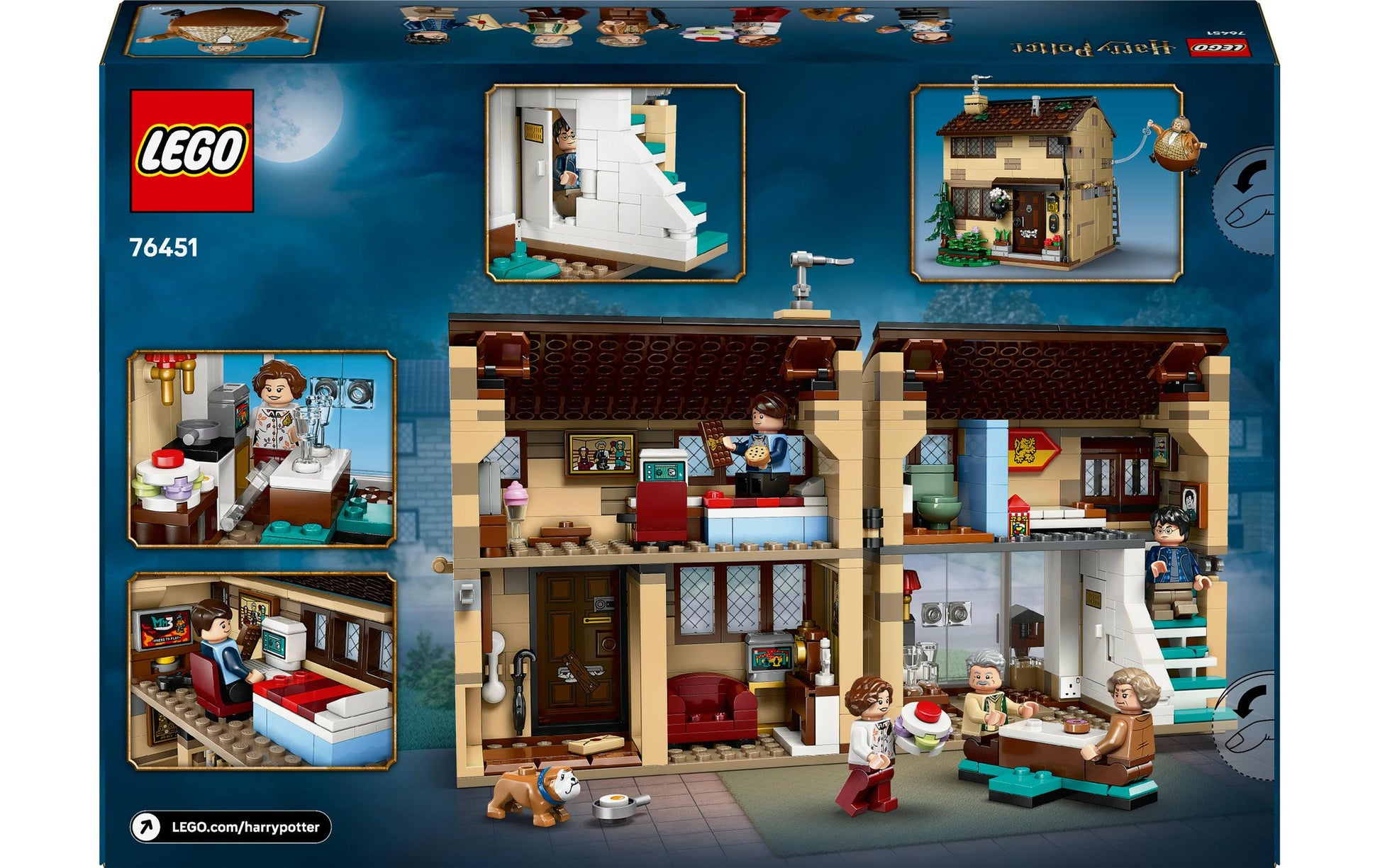 LEGO Ligusterweg: Tante Magda Set – Wizarding World – 26,2 × 7,1 × 38,2 cm – 639 Teile – ab 8 J.