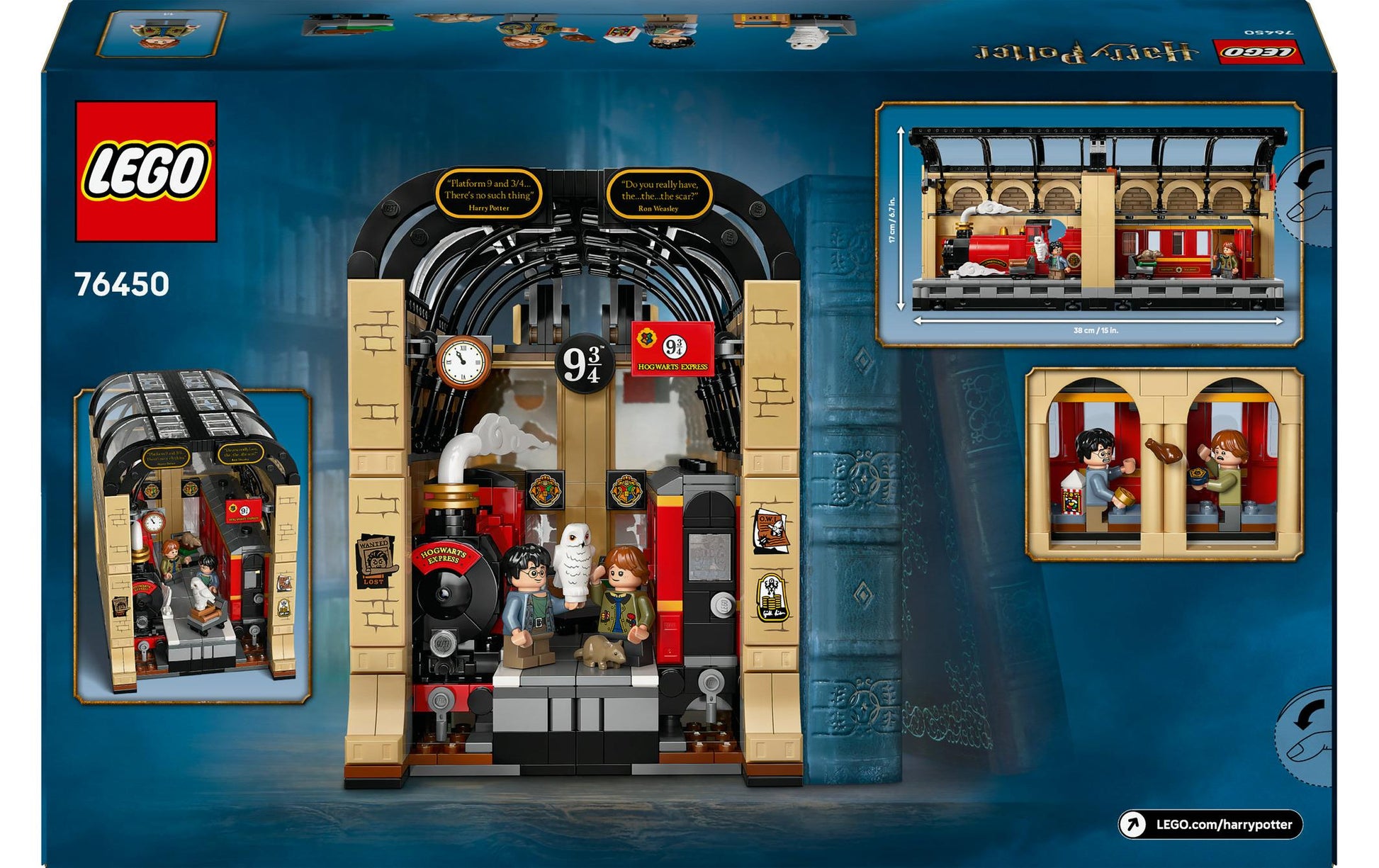 LEGO Hogwarts Express Buchstütze – 832-teilig – 28,2 × 8,8 × 45,6 cm – ab 10 J.