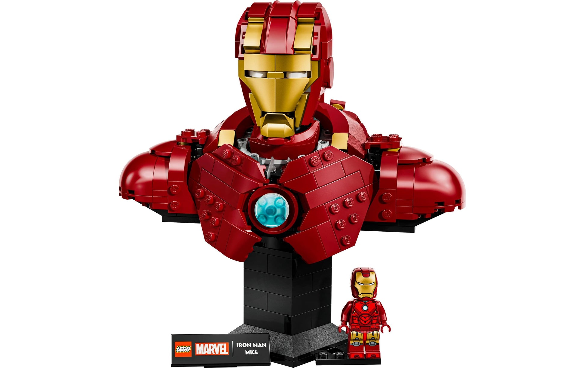 LEGO 76327 Iron Man MK4 3D Puzzle – 436 Teile – 26,2×6,2×22,2 cm – ab 18 Jahren – Marvel
