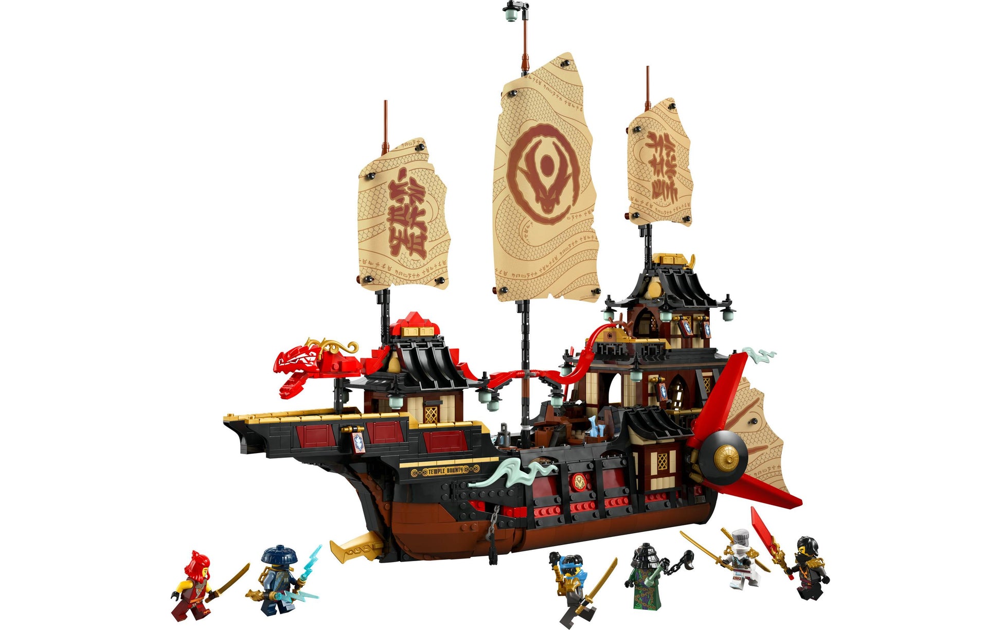 LEGO Ninjago Der Tempel-Flugsegler – 2'387 Teile – 37,8 × 11,8 × 55,5 cm – ab 14 Jahren