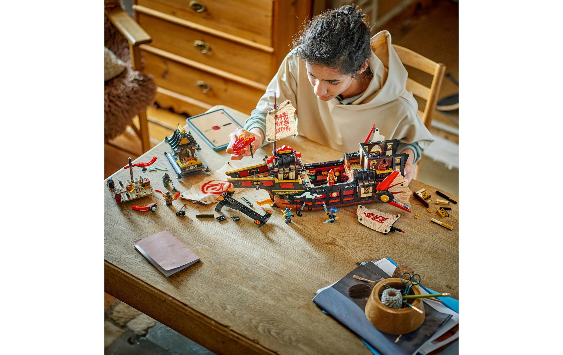LEGO Ninjago Der Tempel-Flugsegler – 2'387 Teile – 37,8 × 11,8 × 55,5 cm – ab 14 Jahren