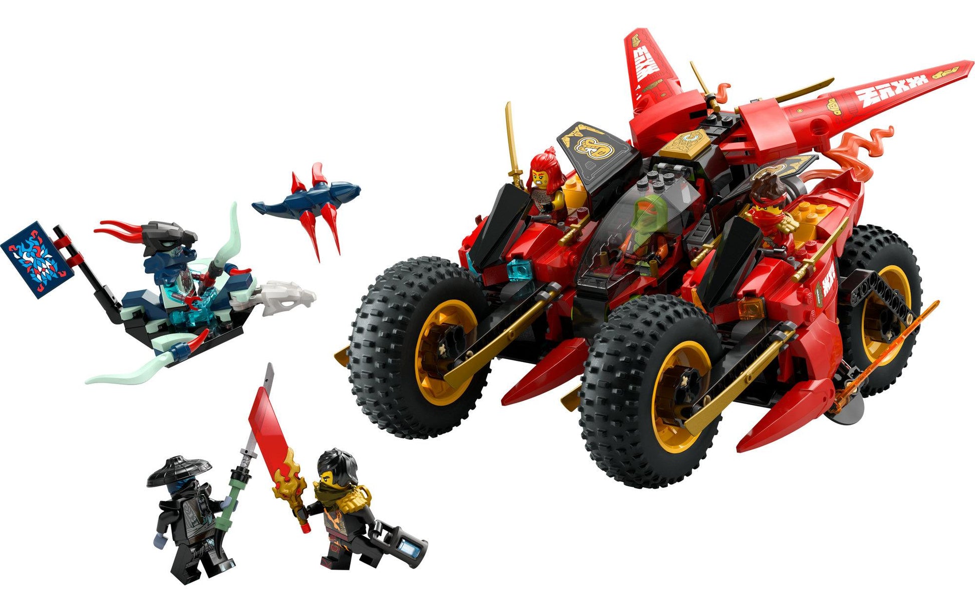 LEGO NINJAGO Ninja-Actionflitzer – 561-teilig – 28,2 × 6,1 × 45,6 cm – ab 8 J.