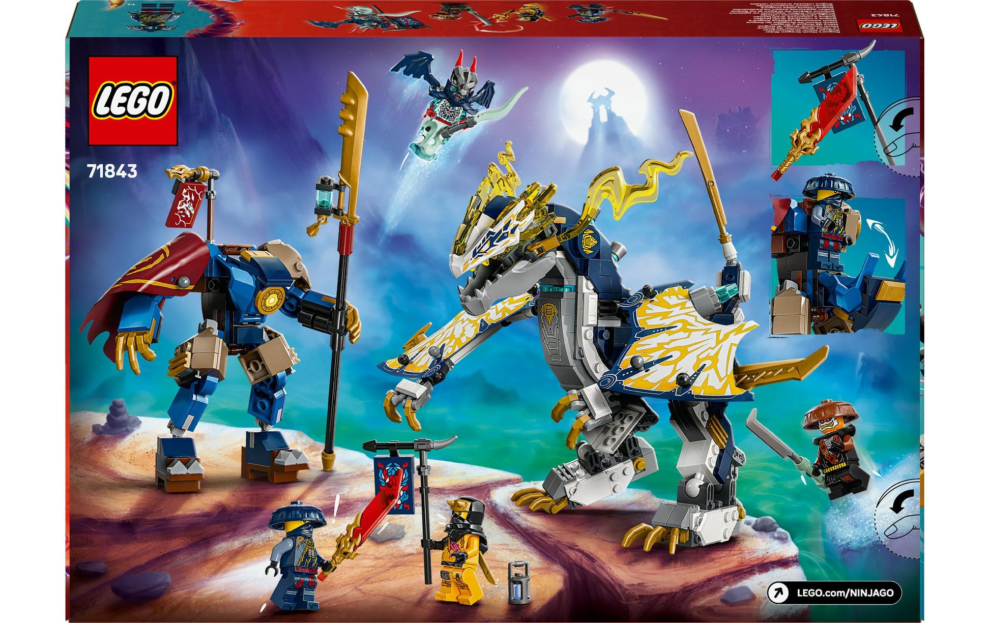 LEGO Ninjago Rogues Mech-Drachenreiter Bauset – 584-teilig – 26,2 × 5,7 × 38,2 cm – ab 8 J.
