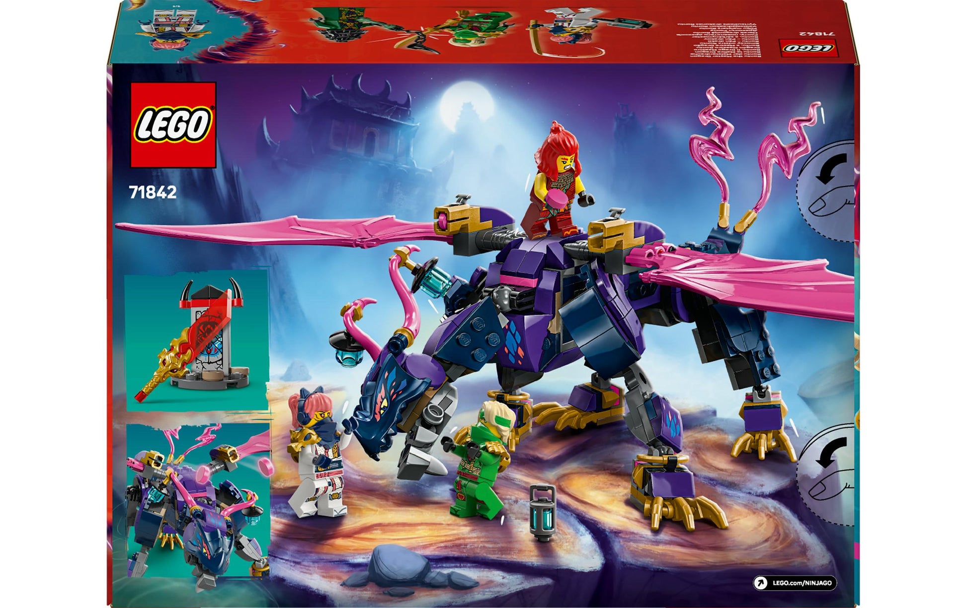 LEGO NINJAGO Rontu der Meisterdrache – 381-teilig – 19,1×7,2×26,2 cm – ab 7 J.