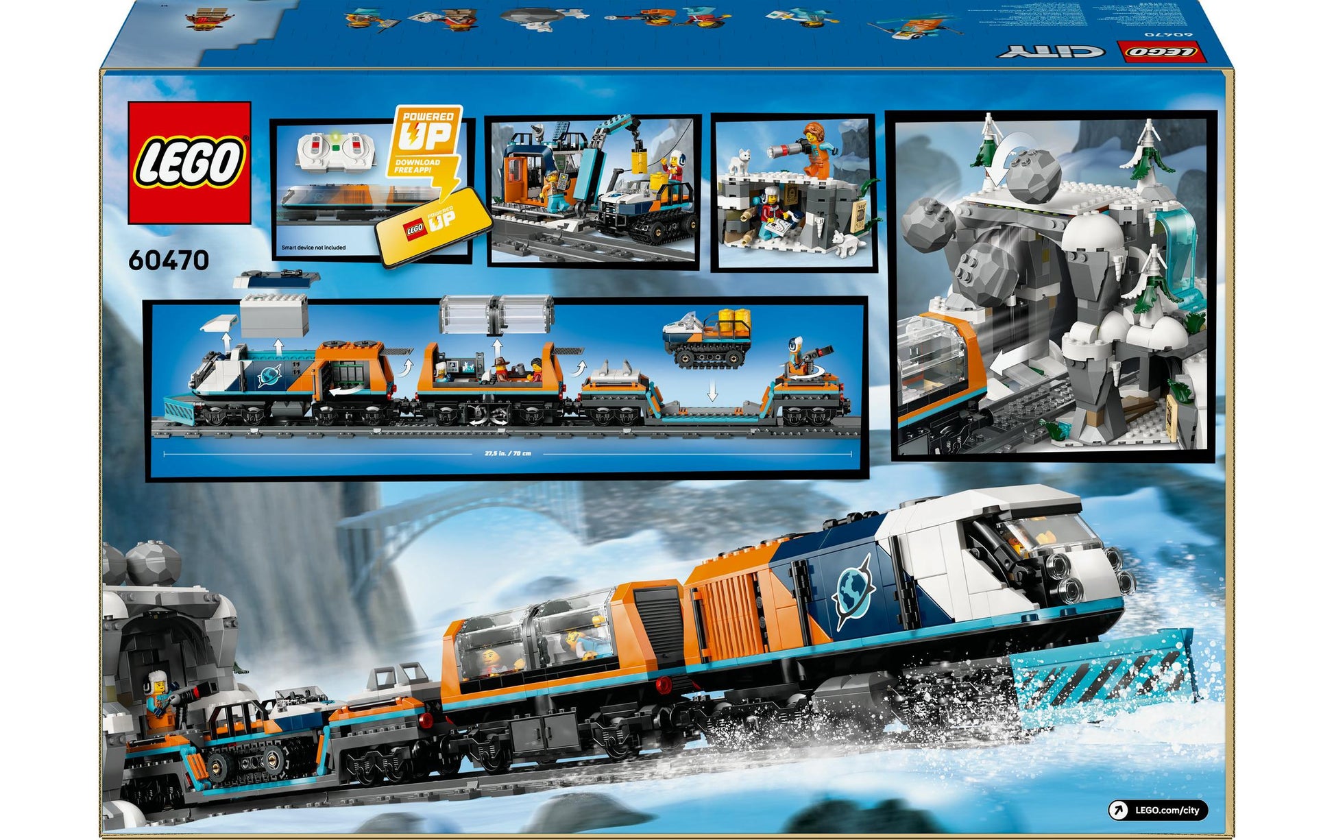 LEGO City Arktis-Polarexpress – 1517-teilig – 37,8 × 13,2 × 55,5 cm – ab 7 Jahren