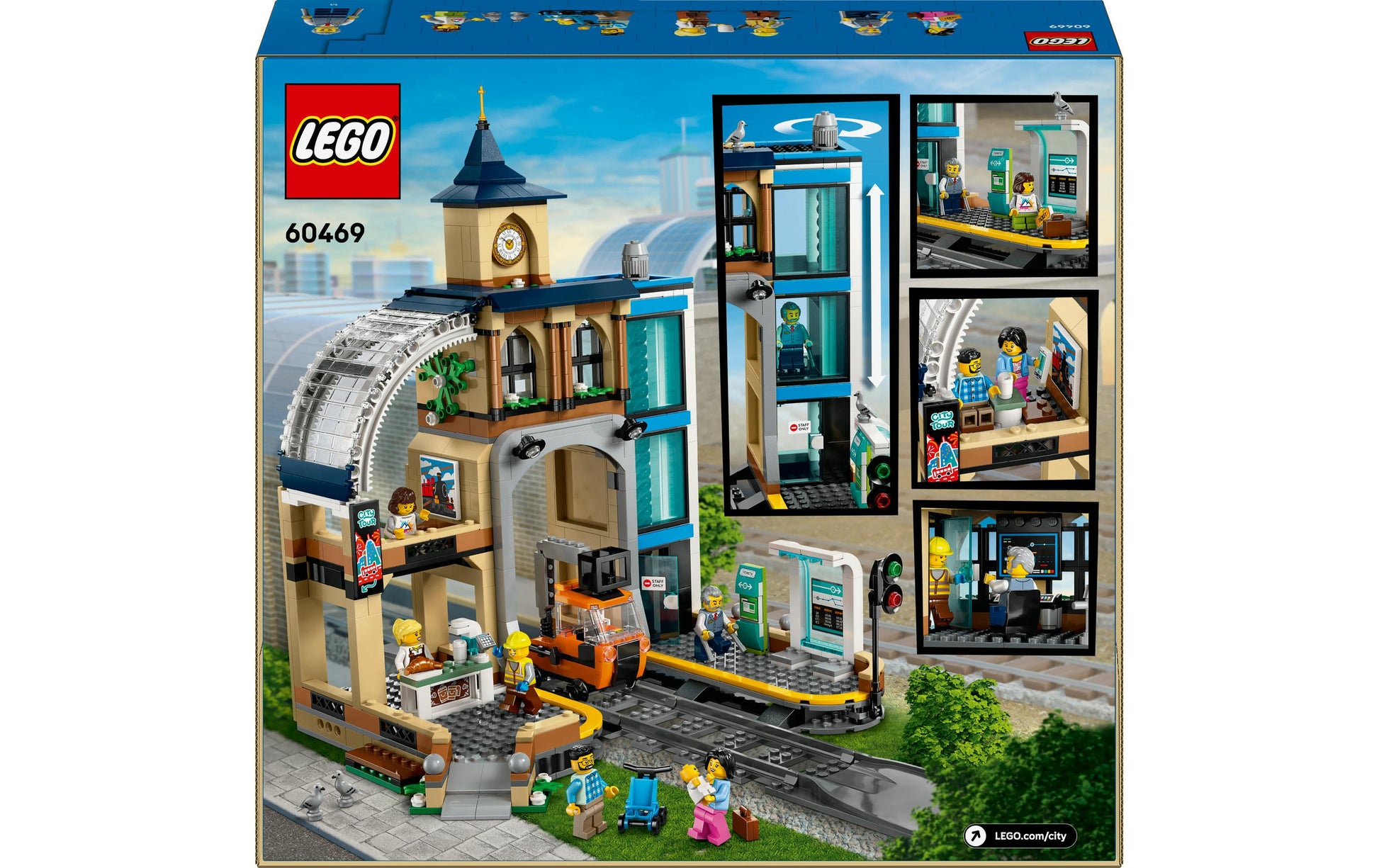 LEGO Hauptbahnhof – City – 752-teilig – 35,4 × 9,4 × 37,8 cm – ab 7 J.