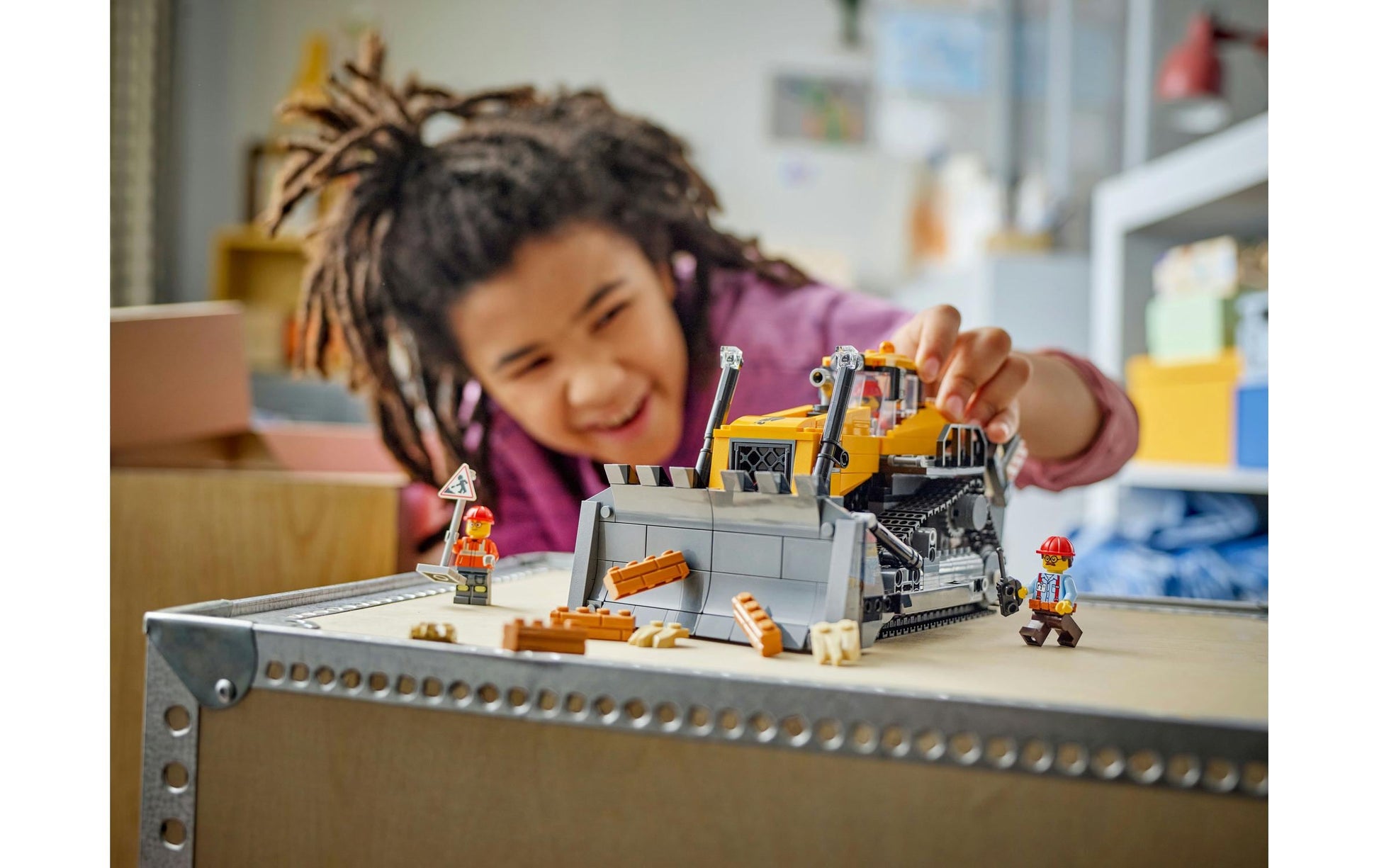 LEGO City Bulldozer mit Frontlader – 682-teilig – 26,2 × 7,1 × 38,2 cm – ab 8 J.