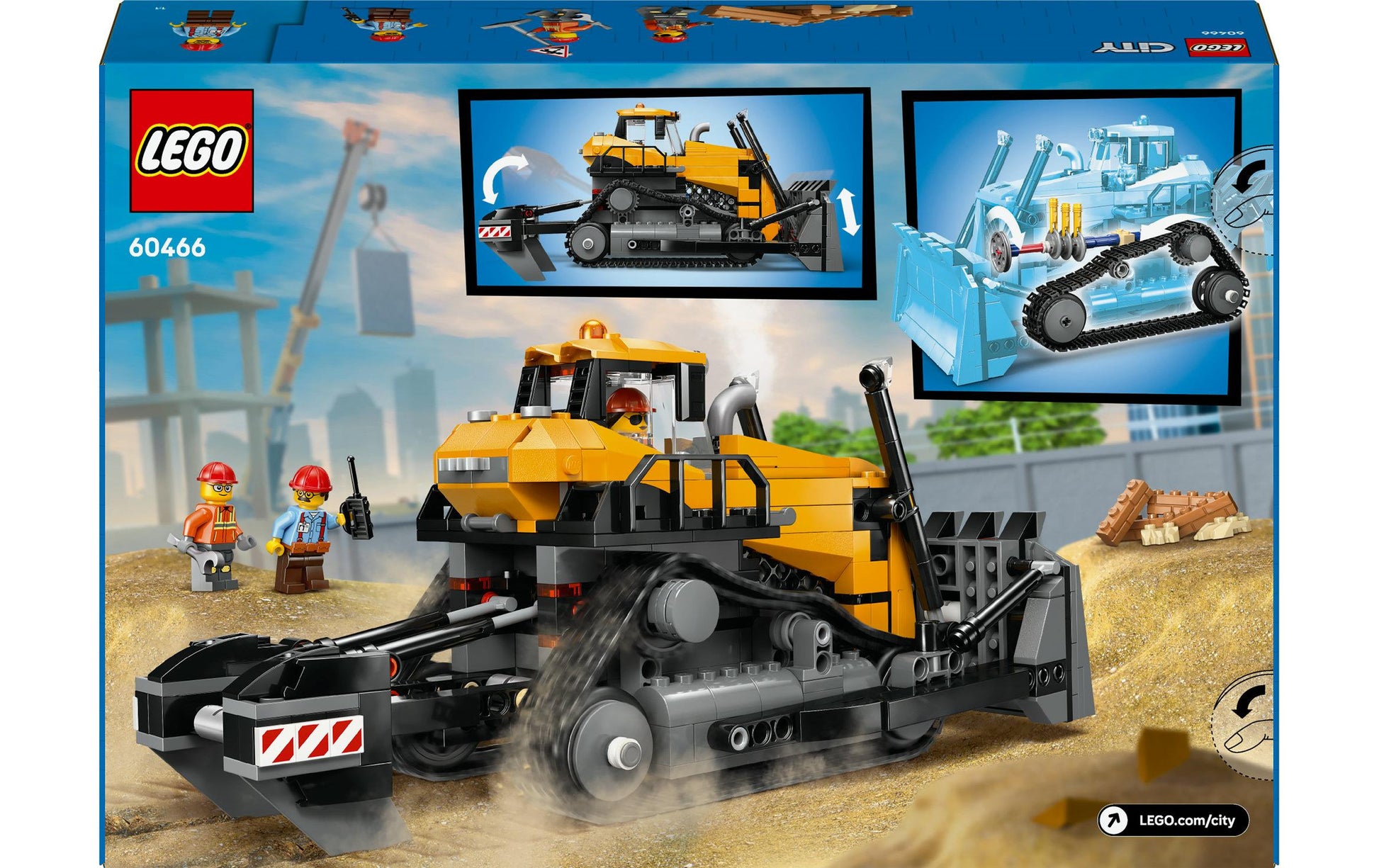 LEGO City Bulldozer mit Frontlader – 682-teilig – 26,2 × 7,1 × 38,2 cm – ab 8 J.