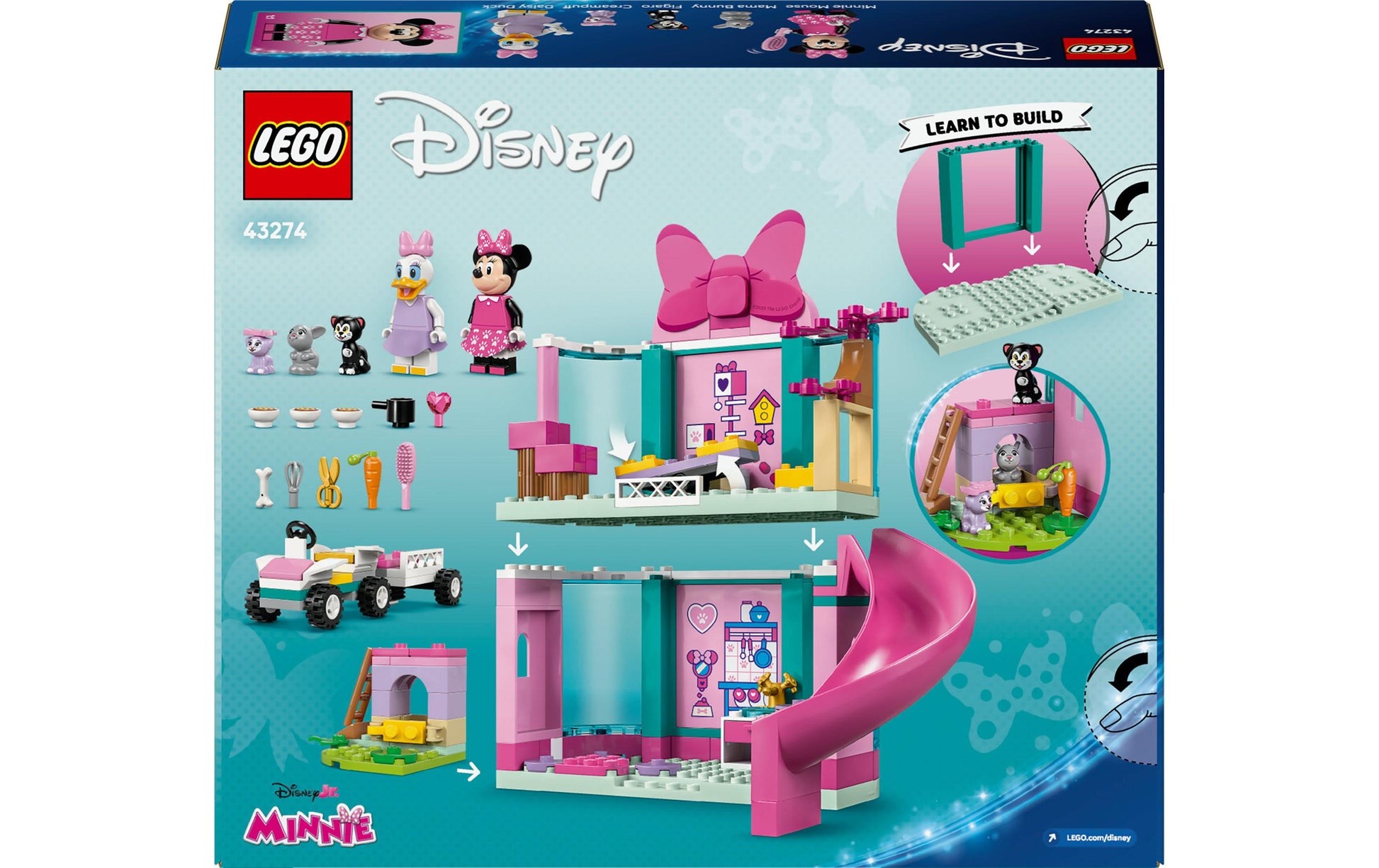 LEGO Bauset Disney Minnies Tierhotel – 161-teilig – 22,2 × 6,2 × 26,2 cm – ab 4 Jahren