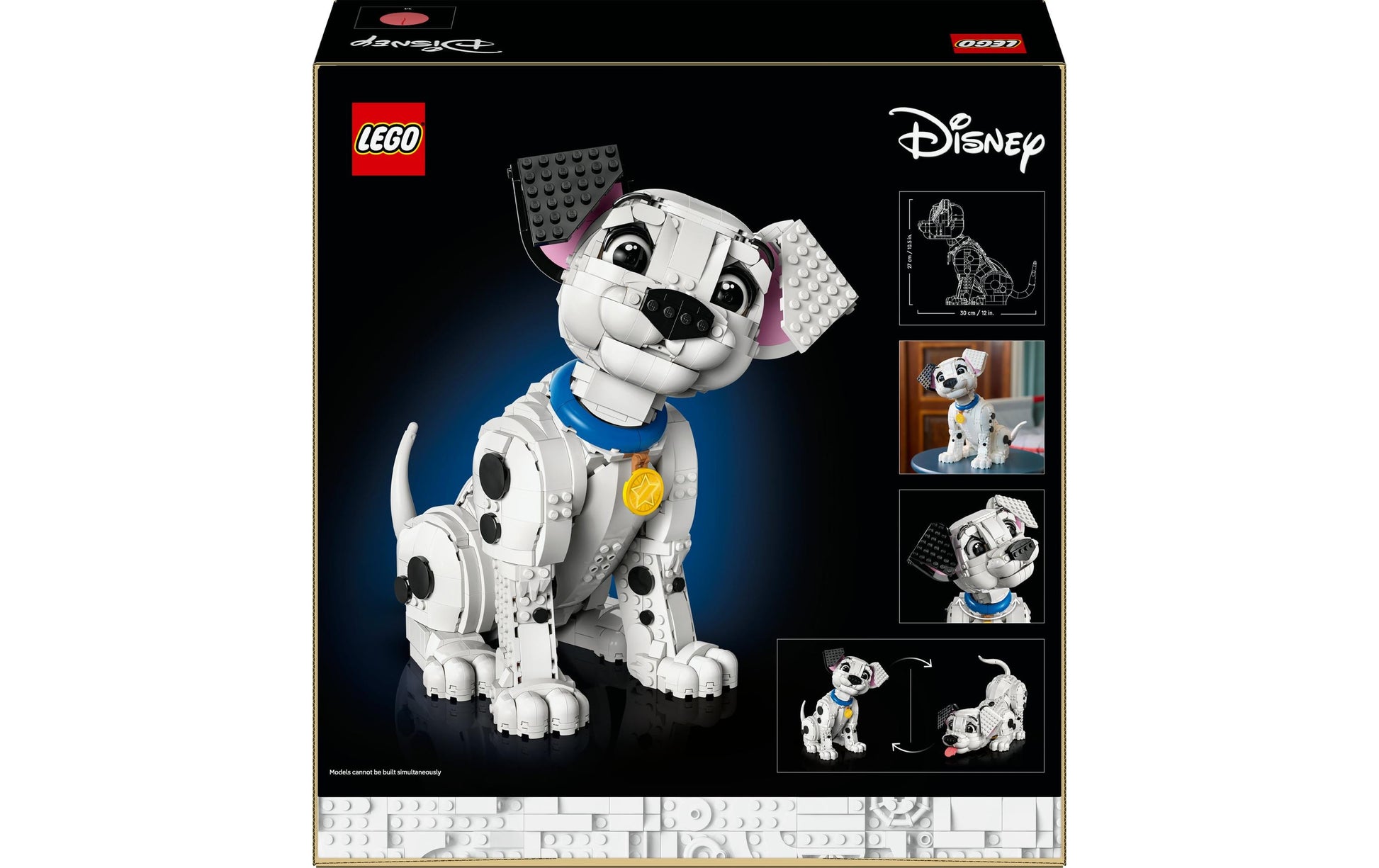 LEGO 3D Puzzle Disney 101 Dalmatiner Welpe – 1722 Teile – 37,8×11,8×35,4 cm – ab 18 J.