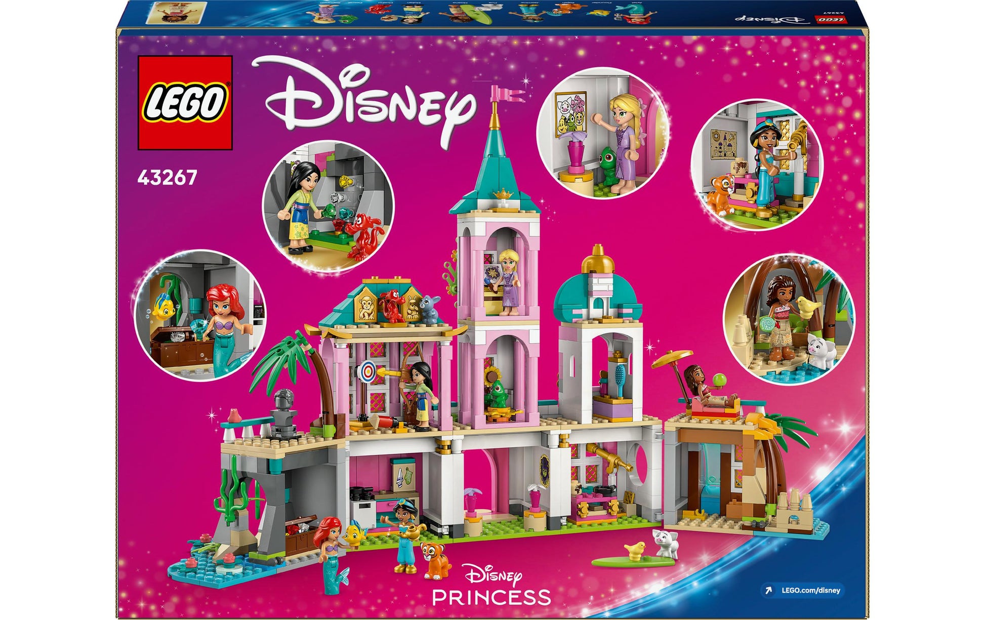 LEGO Disney Prinzessinnenschloss Bauset – 787-teilig – 37,8 × 7,1 × 48 cm – ab 6 J.