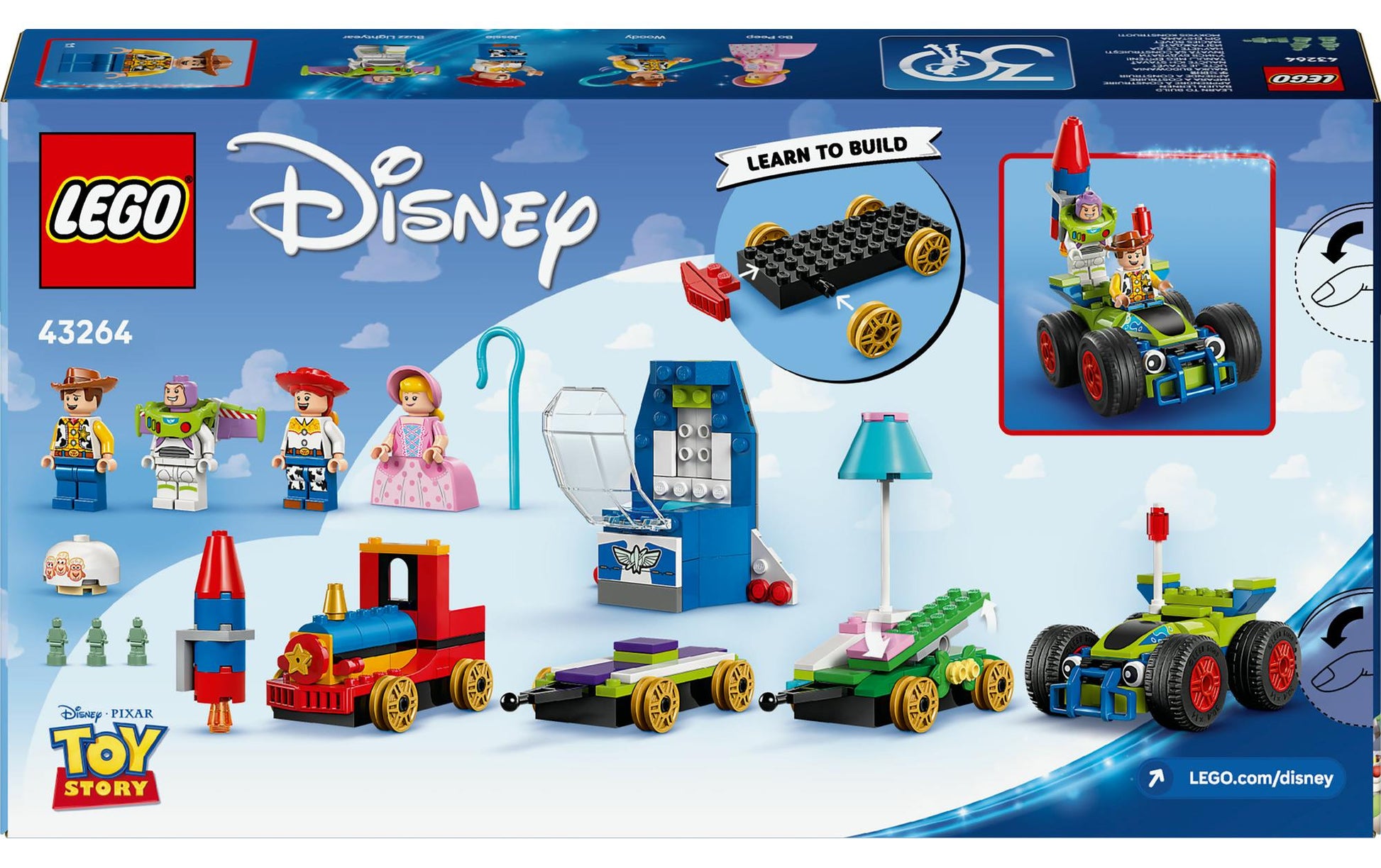 LEGO 3D Puzzle Toy Story – 206 Teile – 19,1 × 5,9 × 35,4 cm – ab 4 Jahren