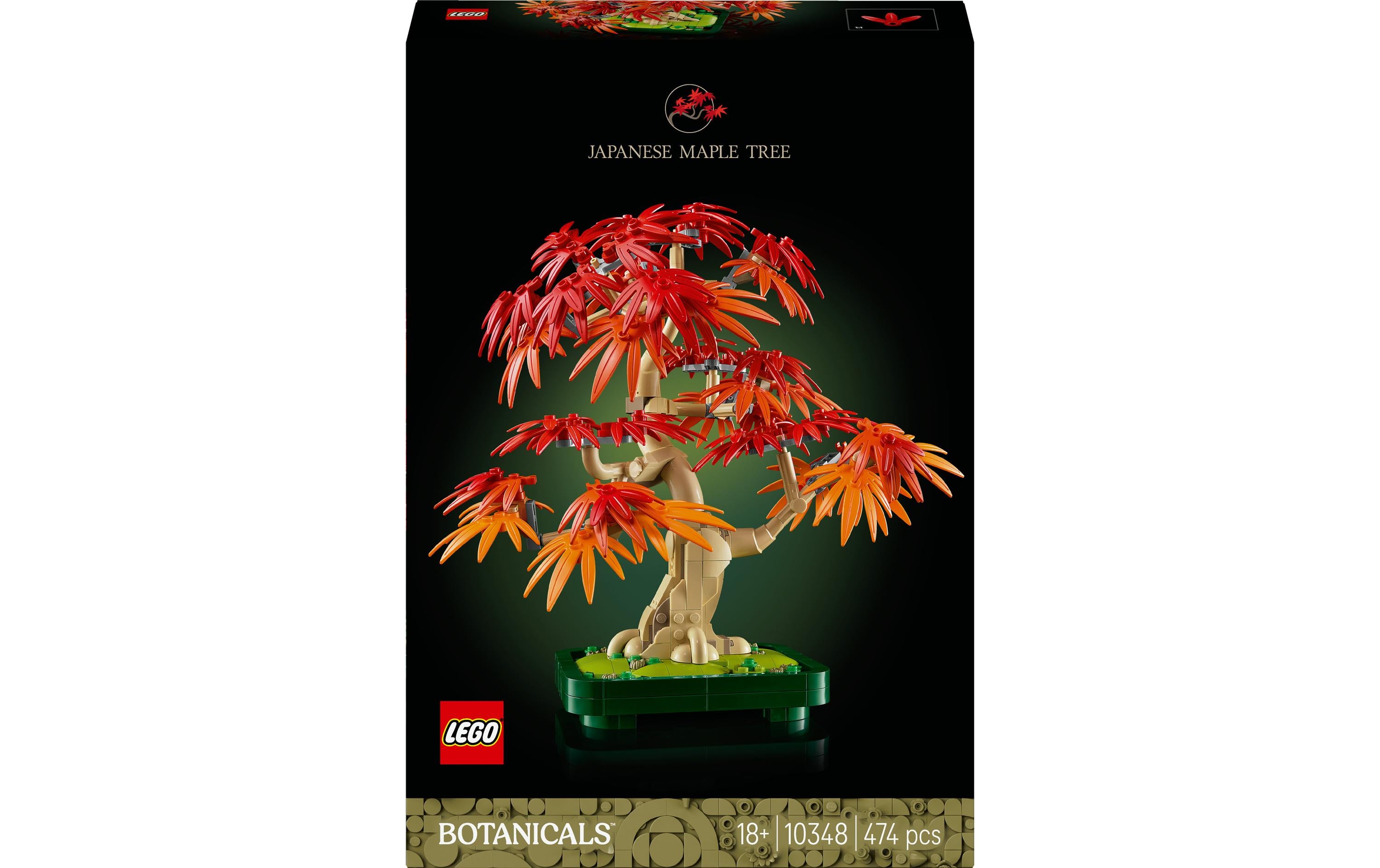 LEGO Icons 3D-Puzzle Japanischer Roter Ahorn (Bonsai) – 474 Teile – 38,2×7,05×26,2 cm – ab 18 J.