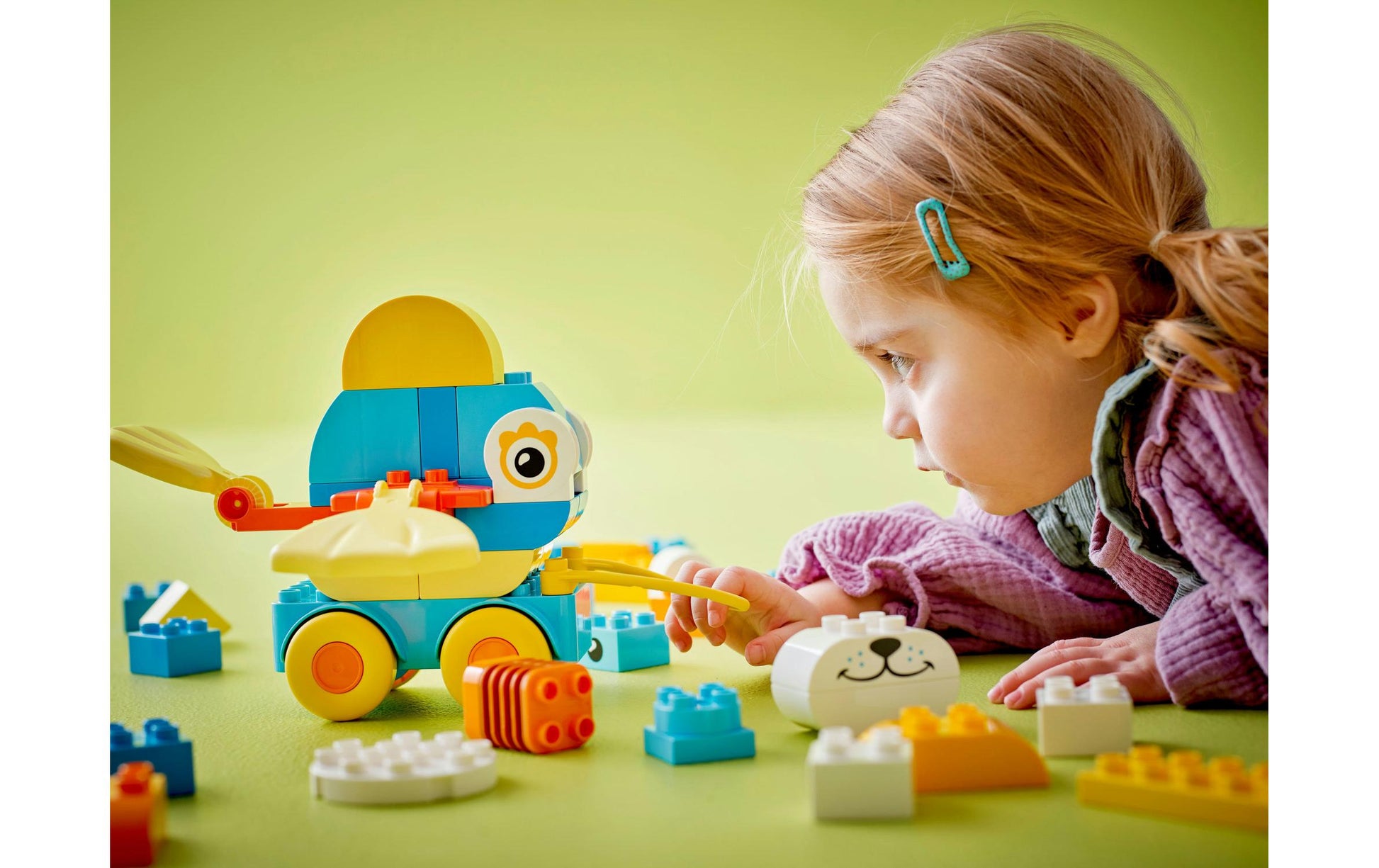 LEGO DUPLO 3-in-1-Set Tiere auf Rädern – 58-teilig – 26,2 × 9,4 × 38,2 cm – ab 2 Jahren