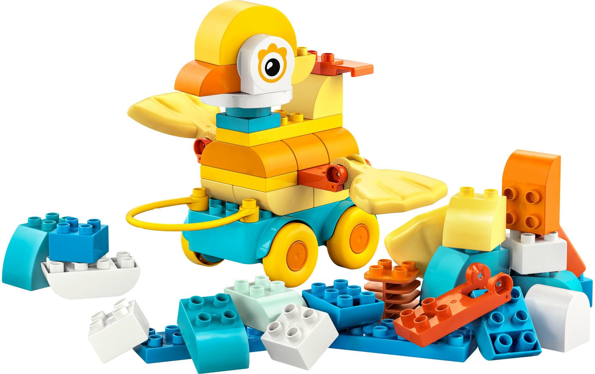 LEGO DUPLO 3-in-1-Set Tiere auf Rädern – 58-teilig – 26,2 × 9,4 × 38,2 cm – ab 2 Jahren