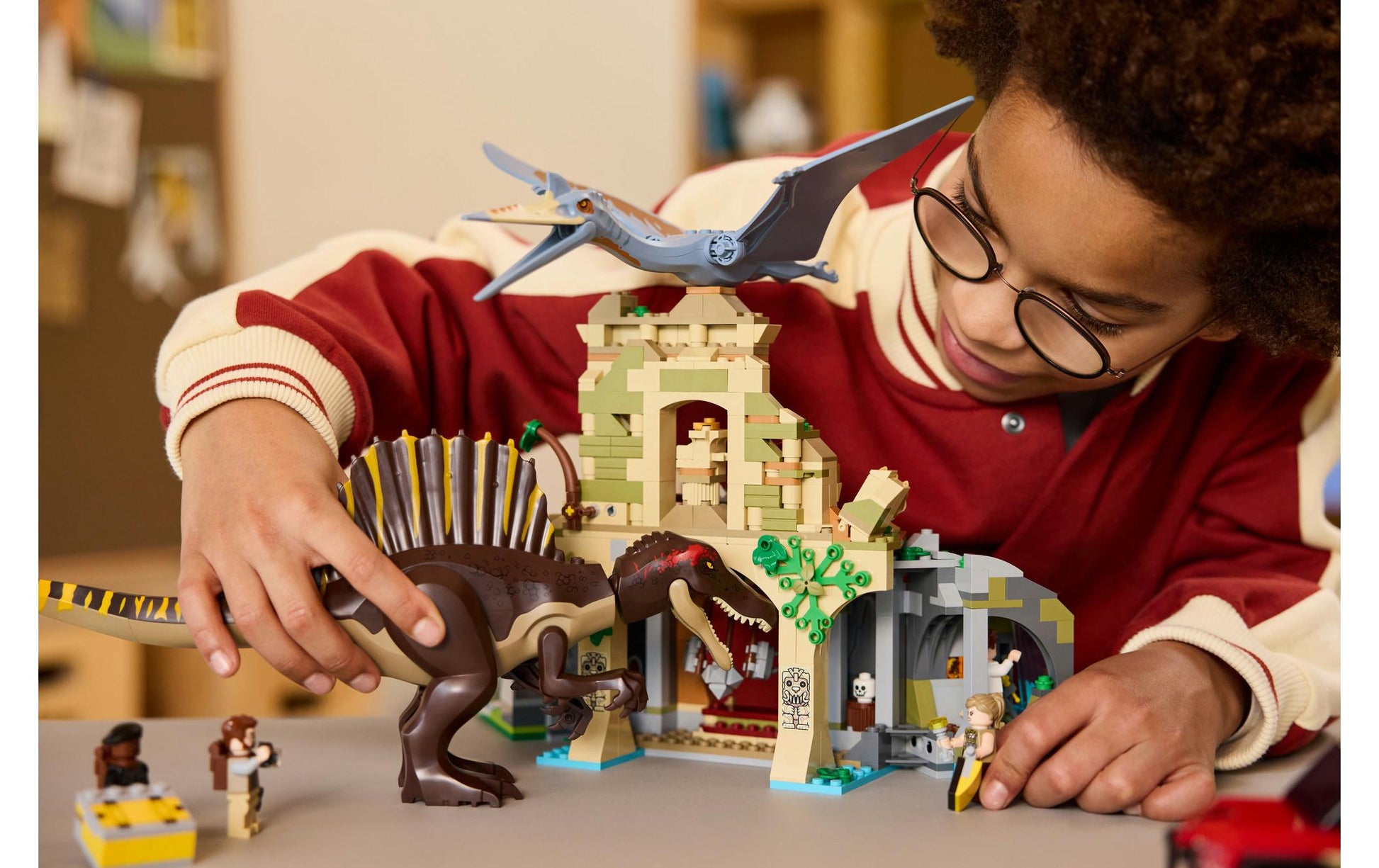 LEGO 76976 Bauset – Jurassic World Hubschrauber – 984-teilig – 37,8 × 7,1 × 48 cm – ab 8 Jahren