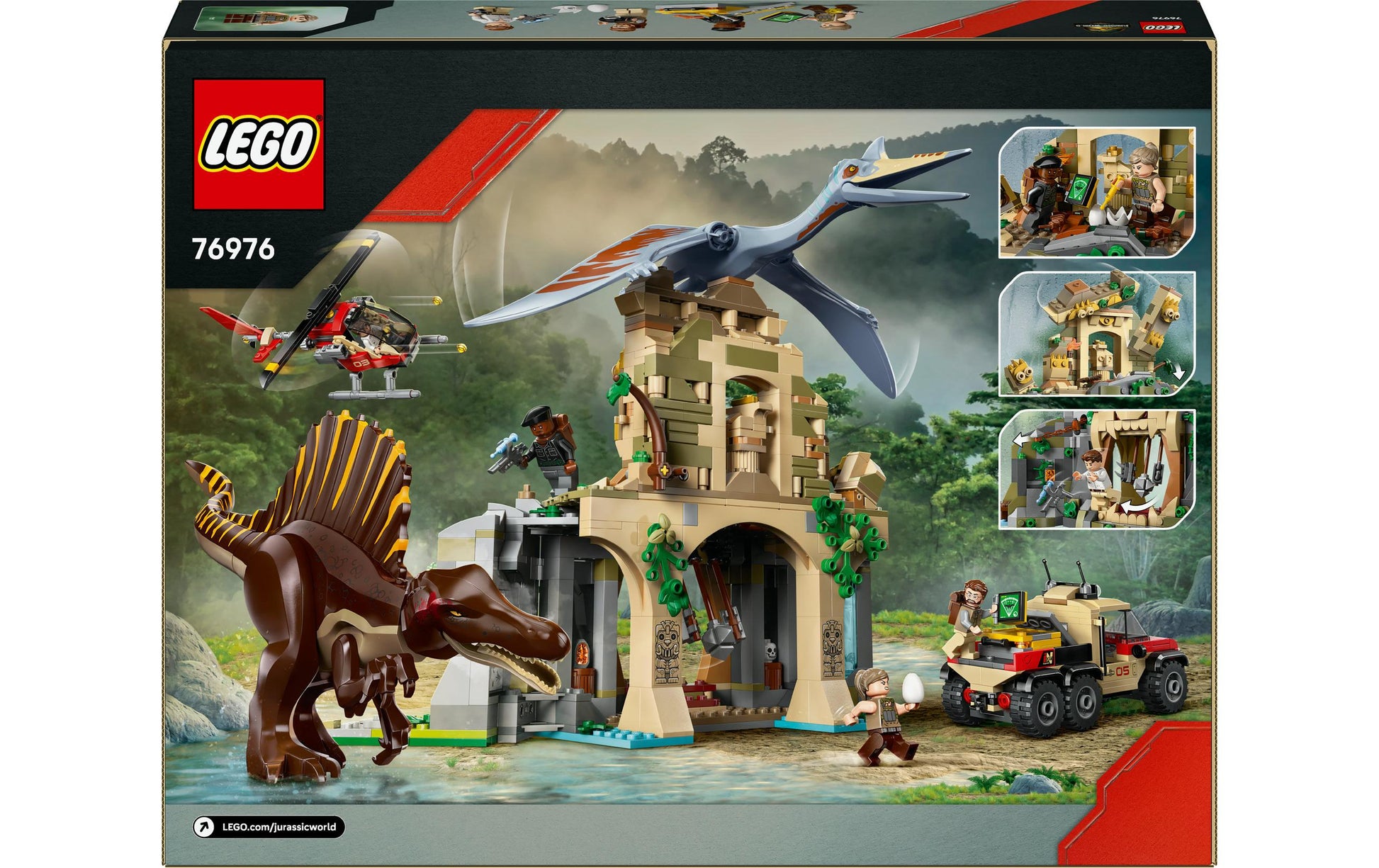 LEGO 76976 Bauset – Jurassic World Hubschrauber – 984-teilig – 37,8 × 7,1 × 48 cm – ab 8 Jahren