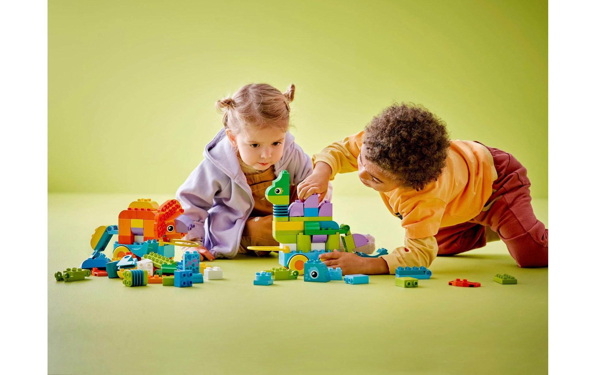 LEGO DUPLO Dinos auf Rädern 3-in-1 Set – 108-teilig – 37,8 × 11,2 × 48 cm – ab 3 Jahren