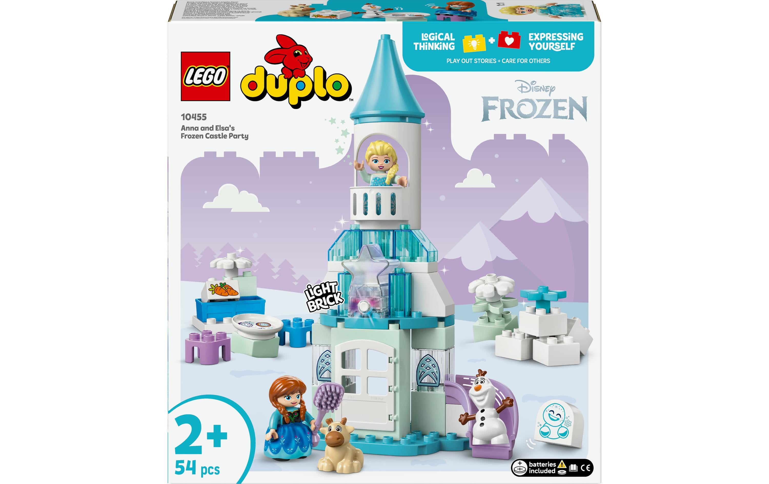 LEGO DUPLO Annas und Elsas Party im Eispalast 3D-Puzzle – 54-teilig – 37,8 × 7,1 × 35,4 cm – ab 2 J.