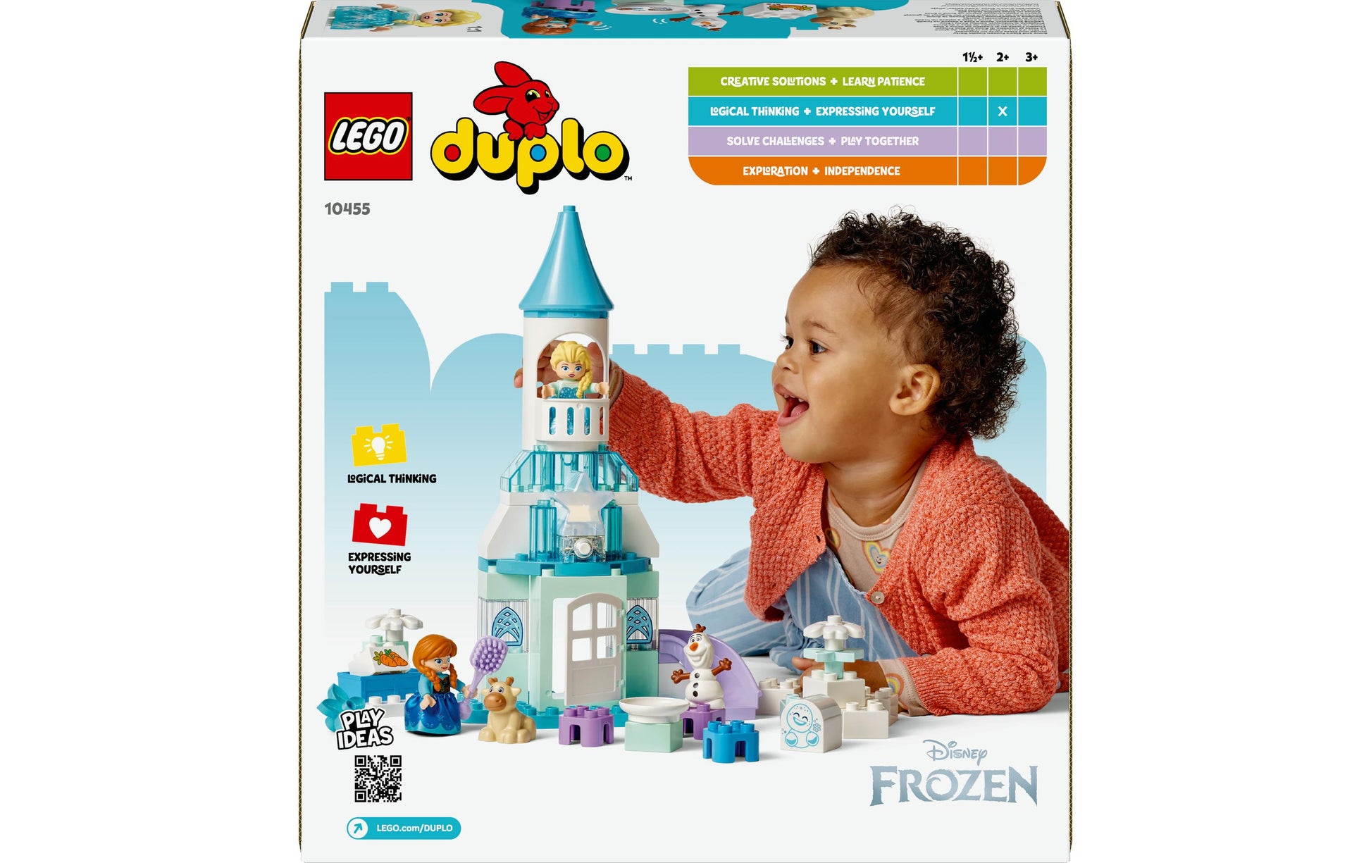 LEGO DUPLO Annas und Elsas Party im Eispalast 3D-Puzzle – 54-teilig – 37,8 × 7,1 × 35,4 cm – ab 2 J.