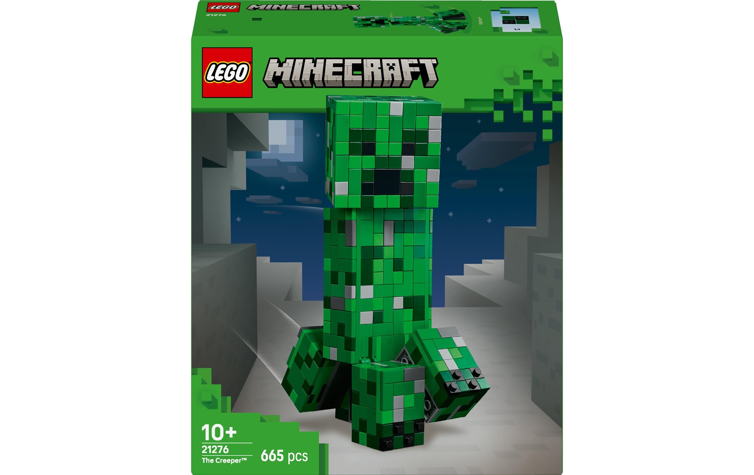LEGO Das Creeper Bauset – Minecraft – 665-teilig – 26,2 × 7,6 × 22,2 cm – ab 10 J.