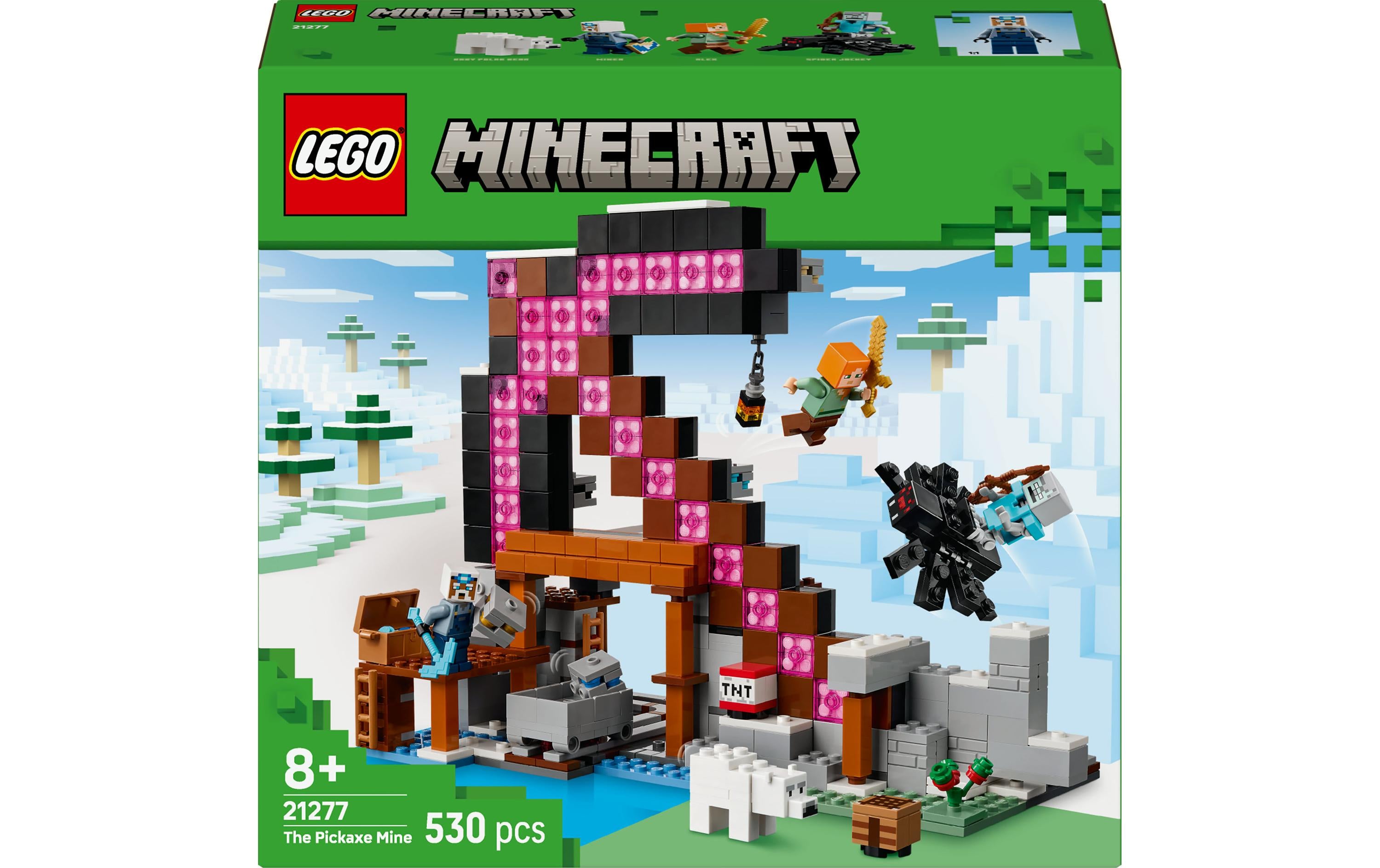 LEGO 3D Puzzle Minecraft – 530 Teile – 26,2×7,6×28,2 cm – ab 8 Jahren