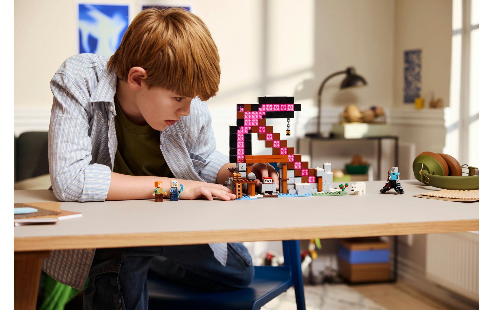 LEGO 3D Puzzle Minecraft – 530 Teile – 26,2×7,6×28,2 cm – ab 8 Jahren