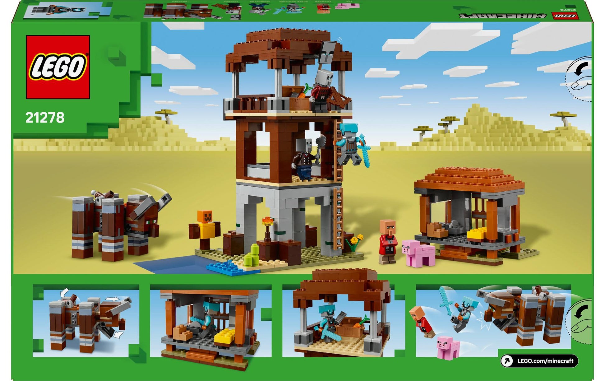 LEGO Minecraft Set – 665-teilig – ab 9 Jahren