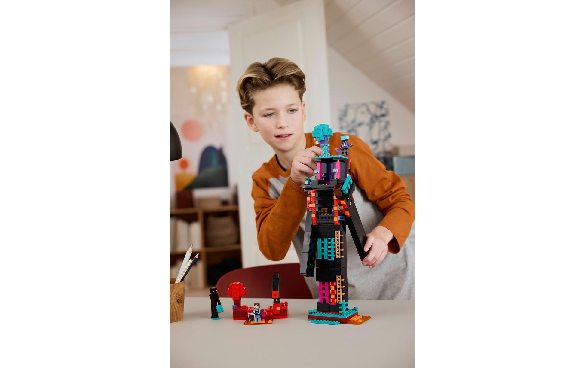 LEGO Minecraft Der Enderman-Turm – 867-teilig – 45,6 × 8,8 × 28,2 cm – ab 9 J.