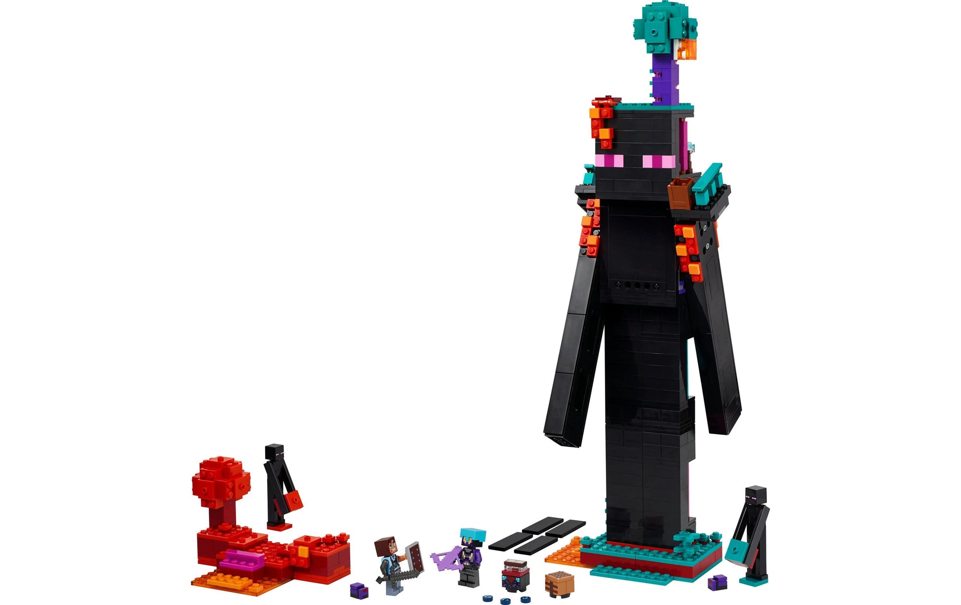 LEGO Minecraft Der Enderman-Turm – 867-teilig – 45,6 × 8,8 × 28,2 cm – ab 9 J.