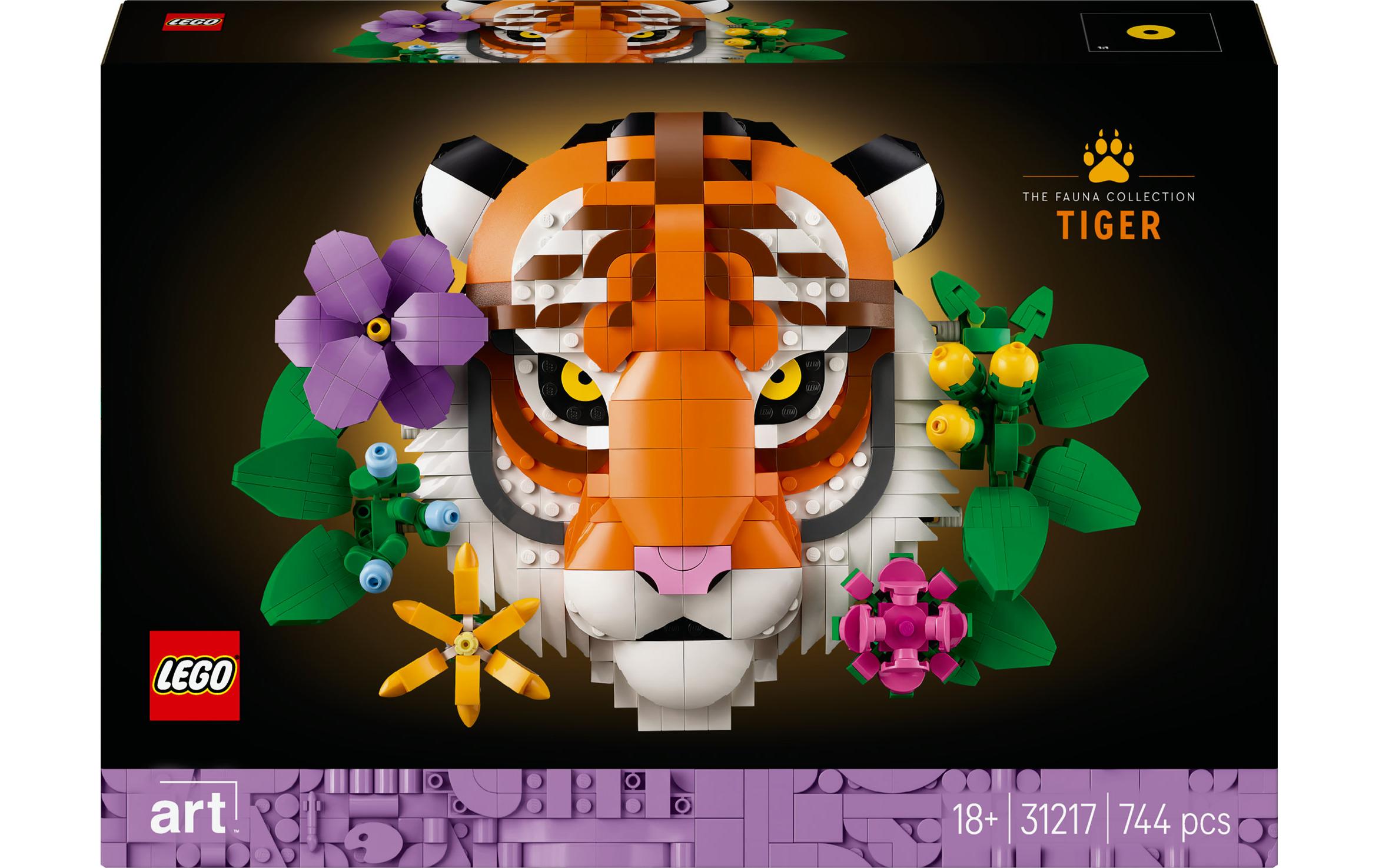 LEGO Fauna Kollektion Tiger Puzzle – 744 Teile – 26,2 × 7,1 cm – ab 18 Jahren